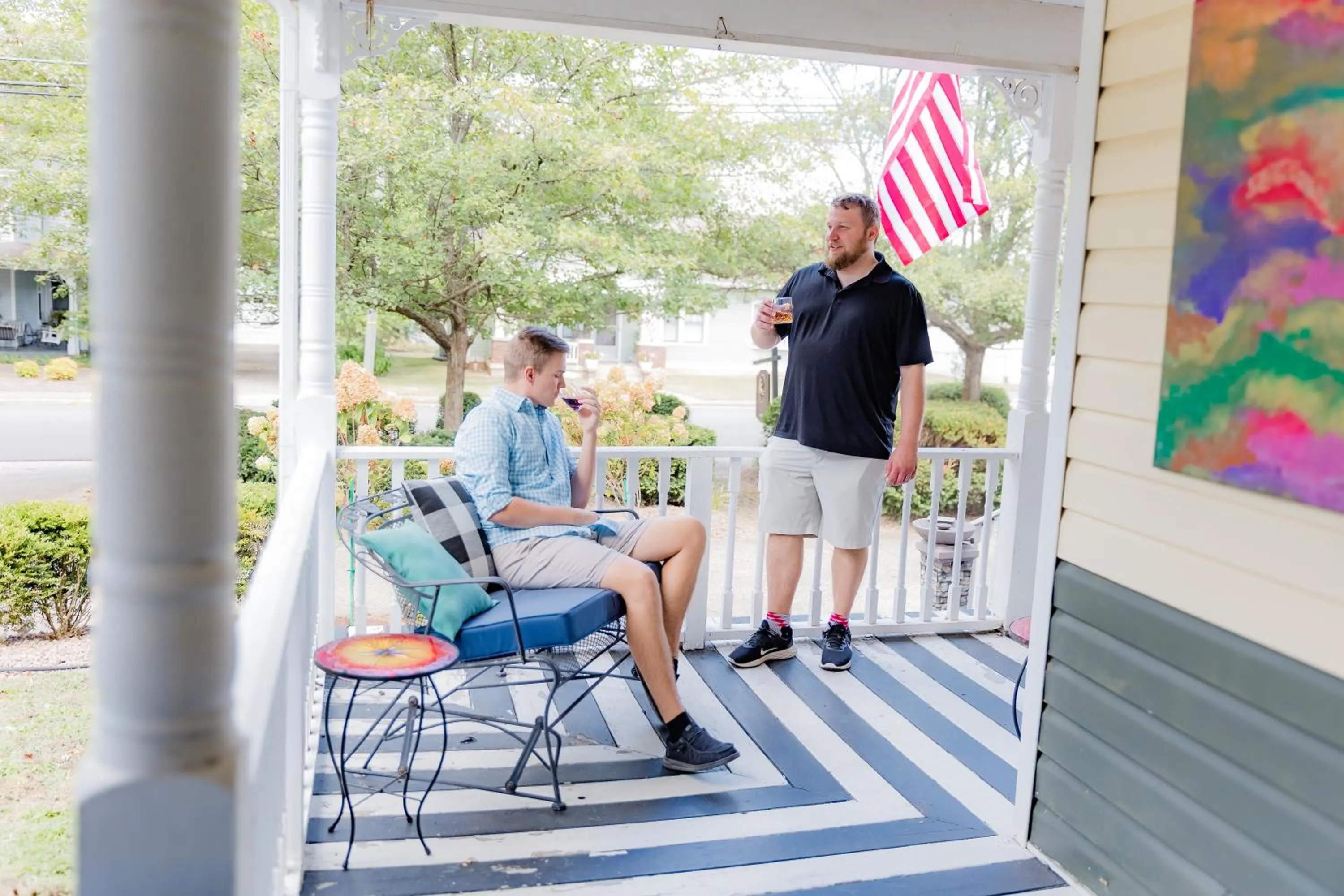 Patio in Montgomery Inn BnB