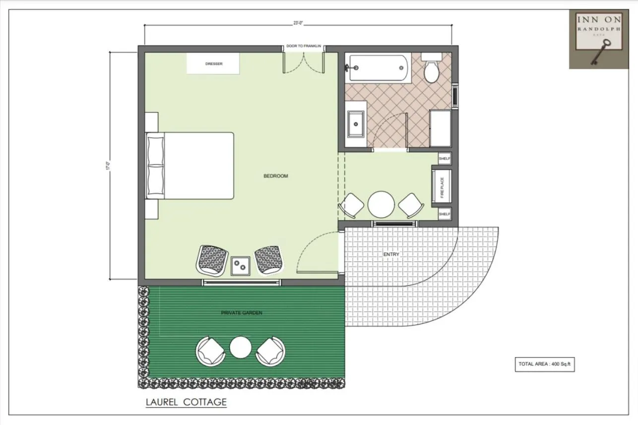 Floor plan in Inn on Randolph