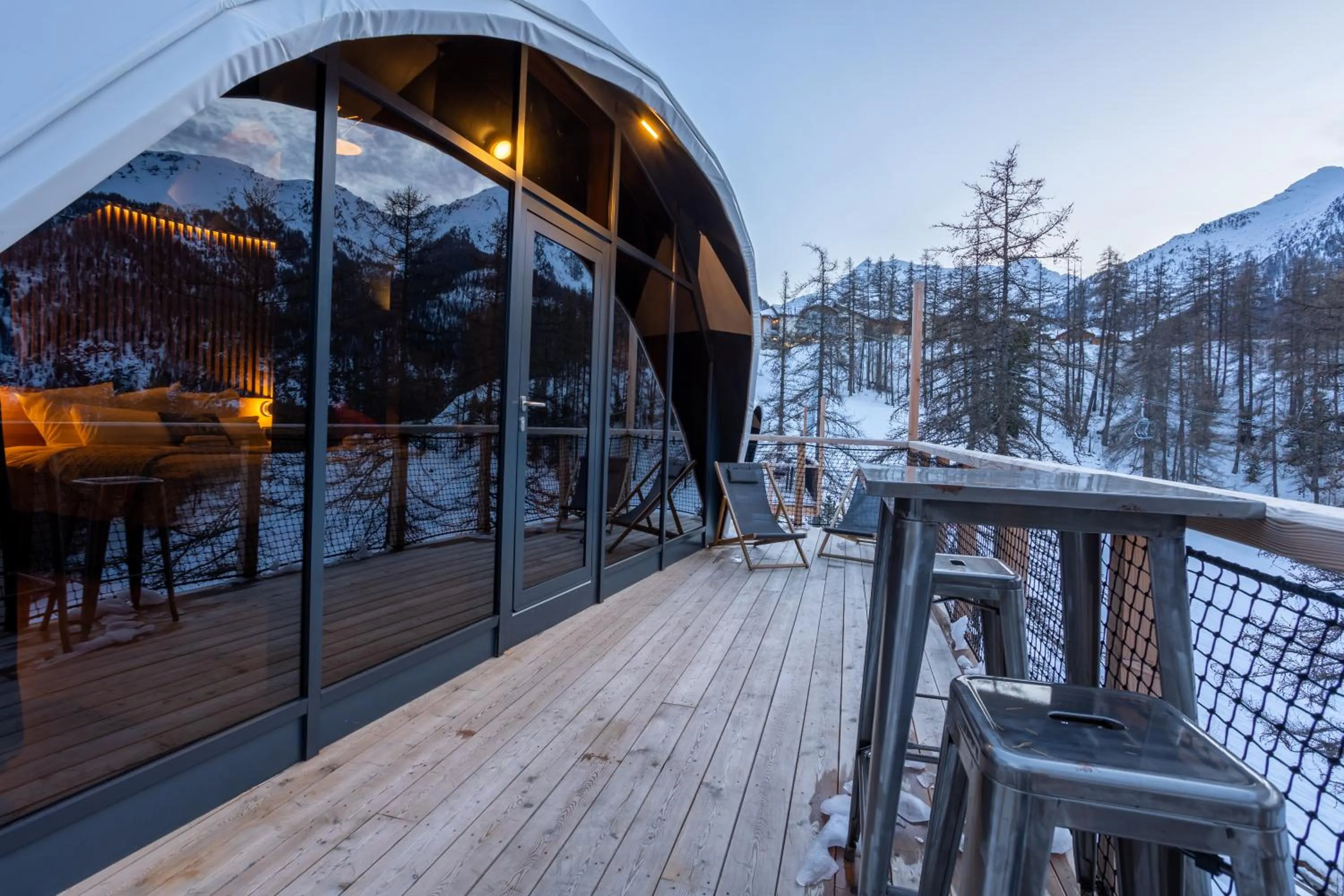 Balcony/Terrace in Alpin D'Hôme Hôtel & Spa