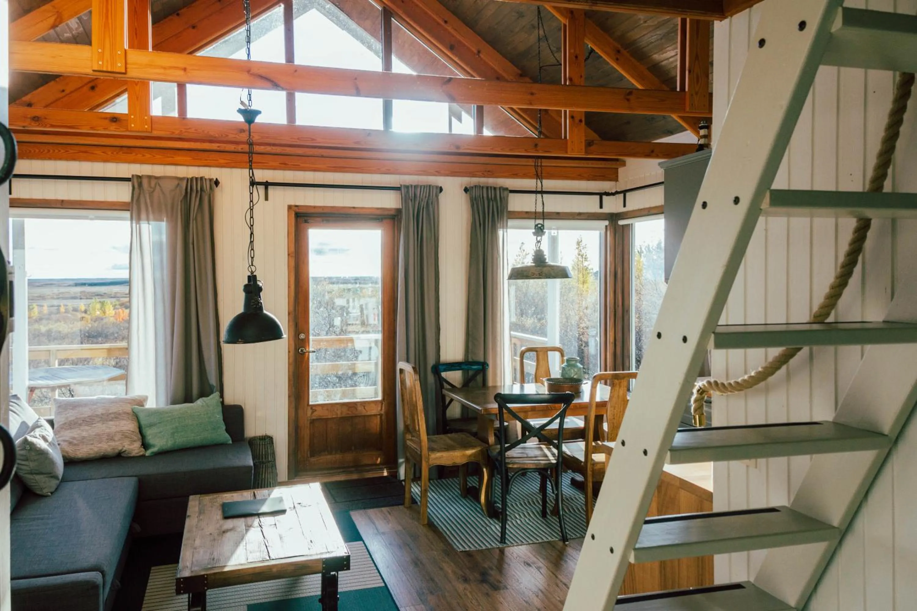 Living room in Mulakot Cosy Cabins