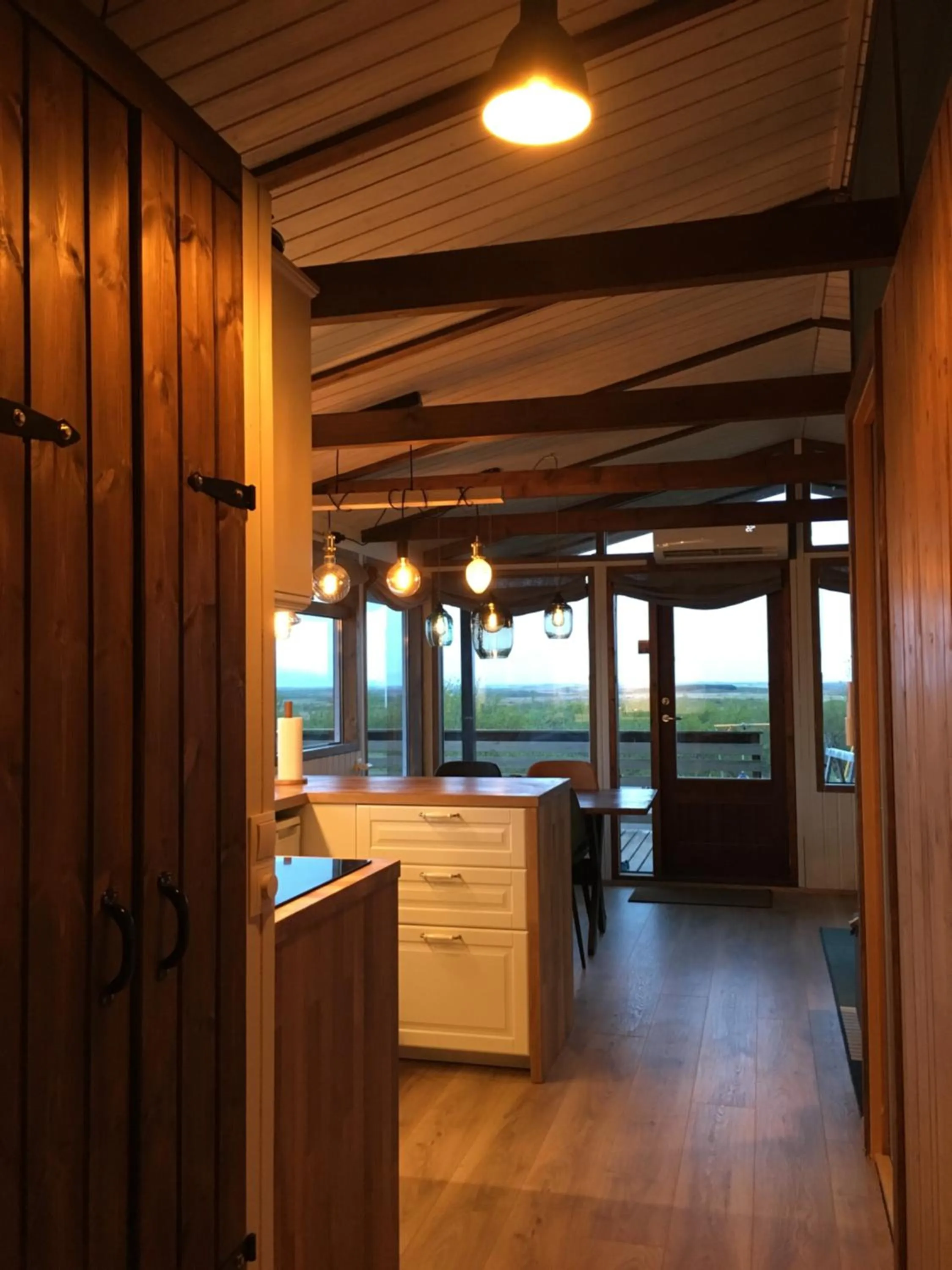 Kitchen or kitchenette in Mulakot Cosy Cabins