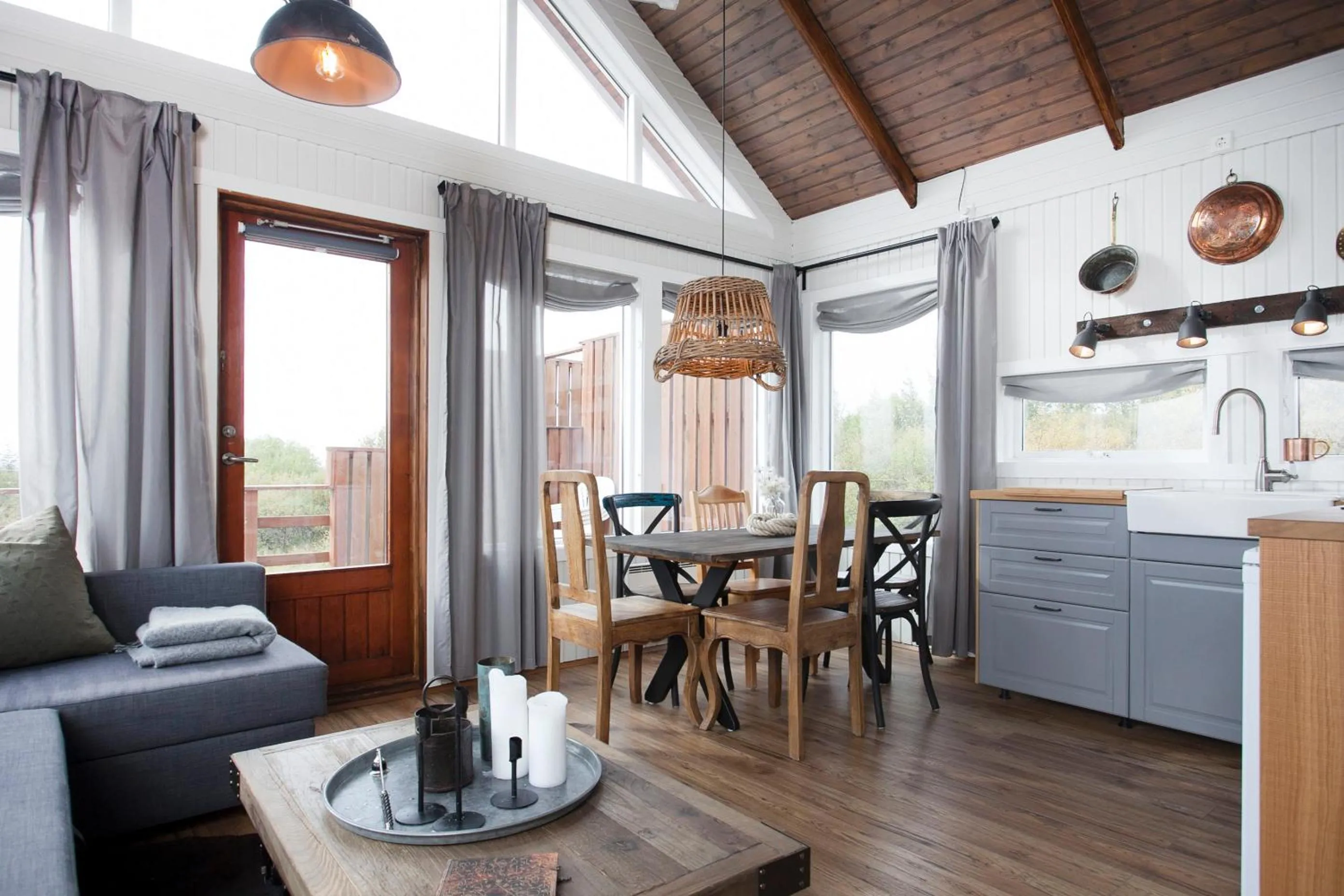 Living room in Mulakot Cosy Cabins