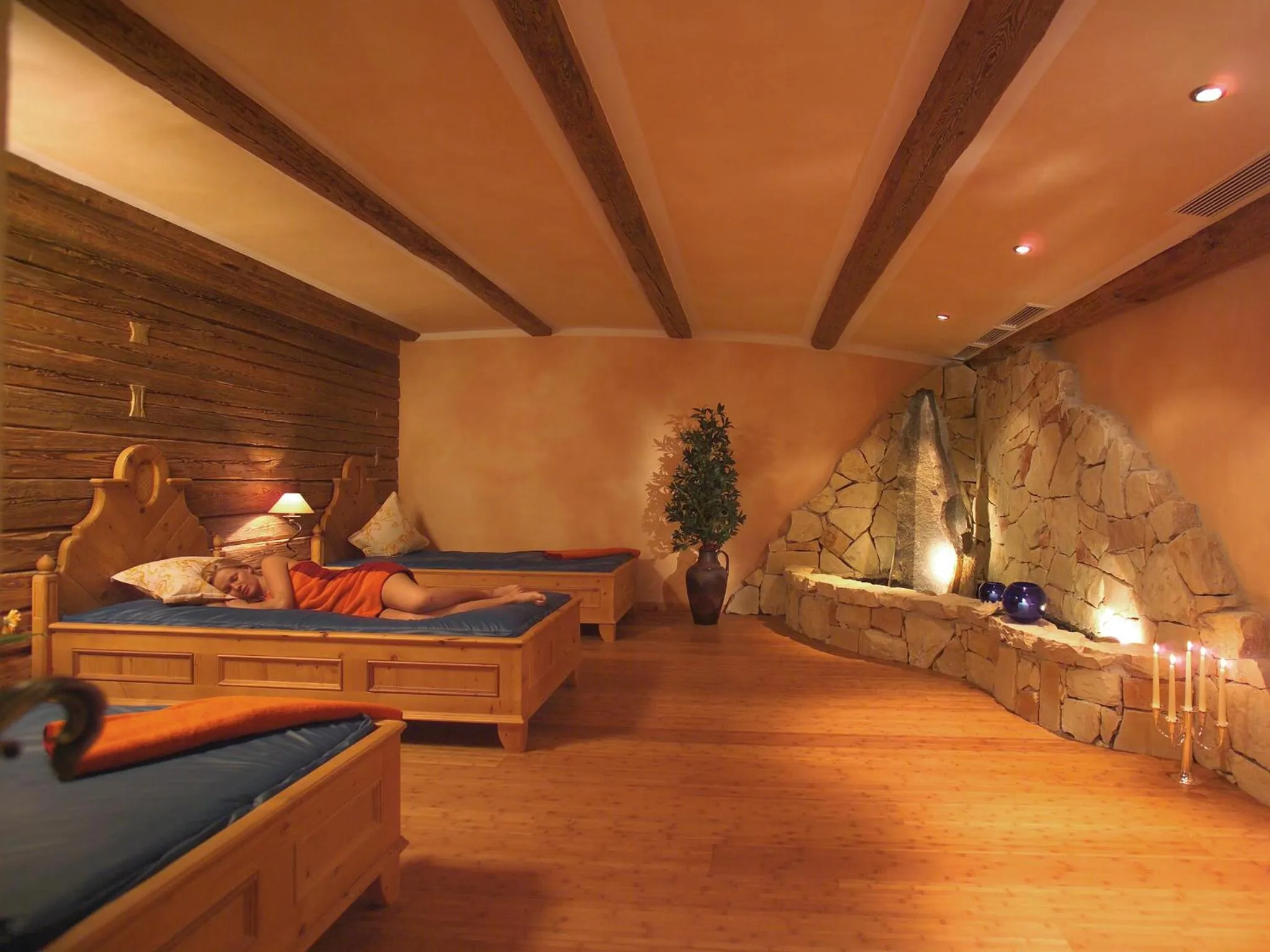 Bed in Hotel Garni Ingeborg