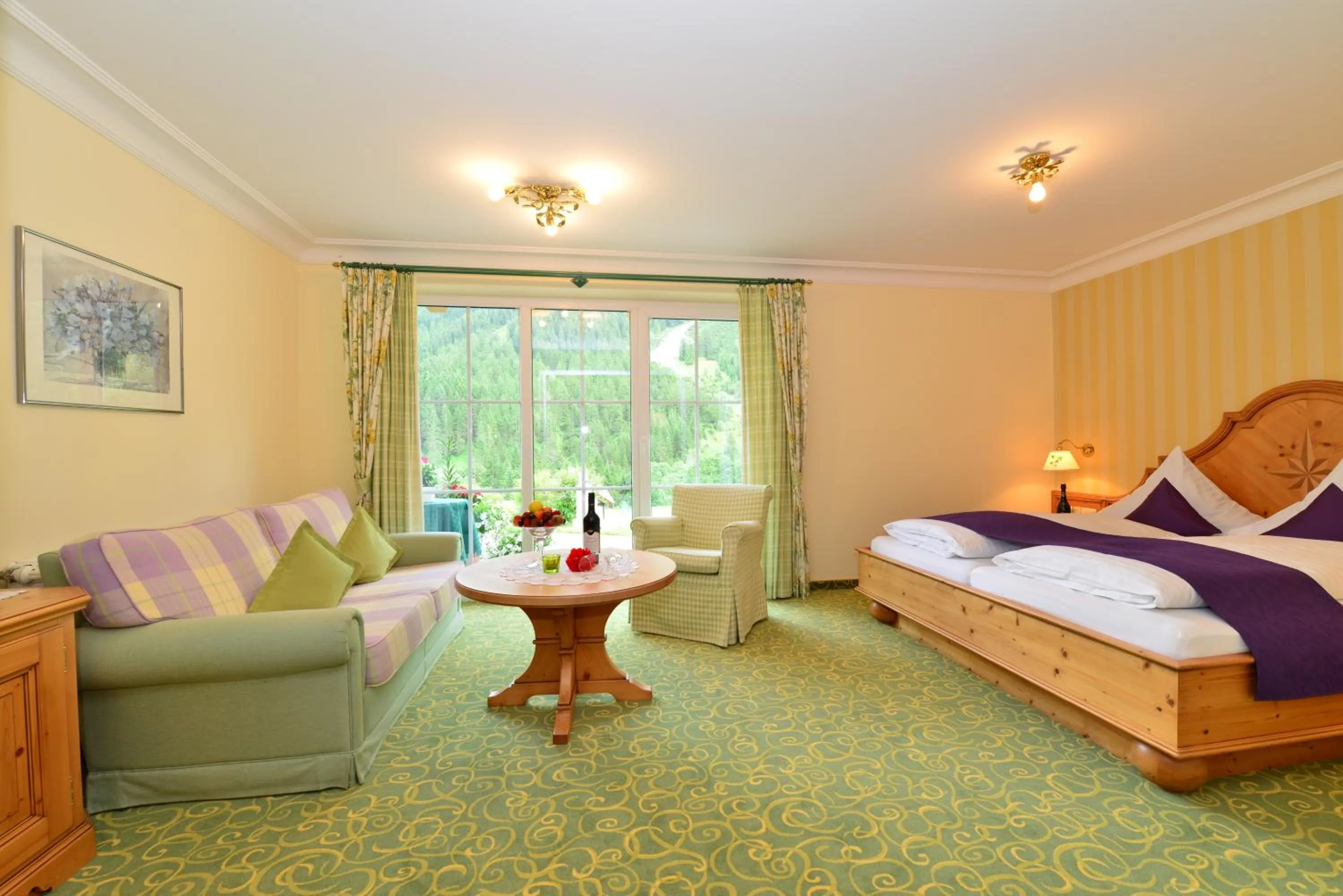 Bed in Hotel Garni Ingeborg