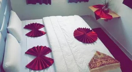 Bed in Hotel Soukina