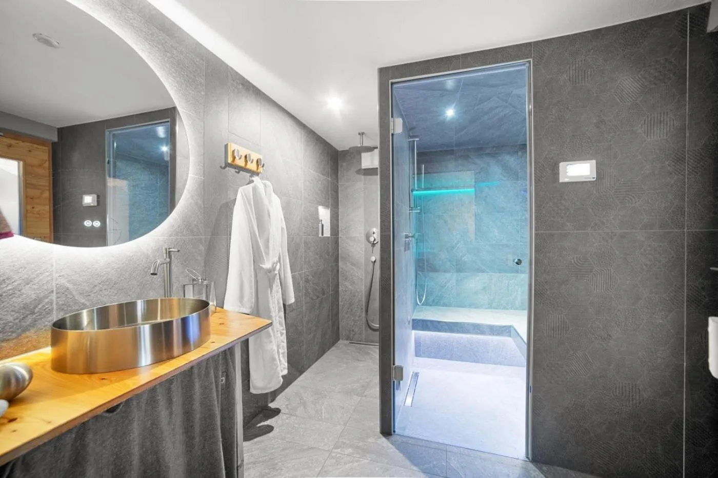 Sauna in Chalet Diognysos B&B, Wellness & Boutique Hotel