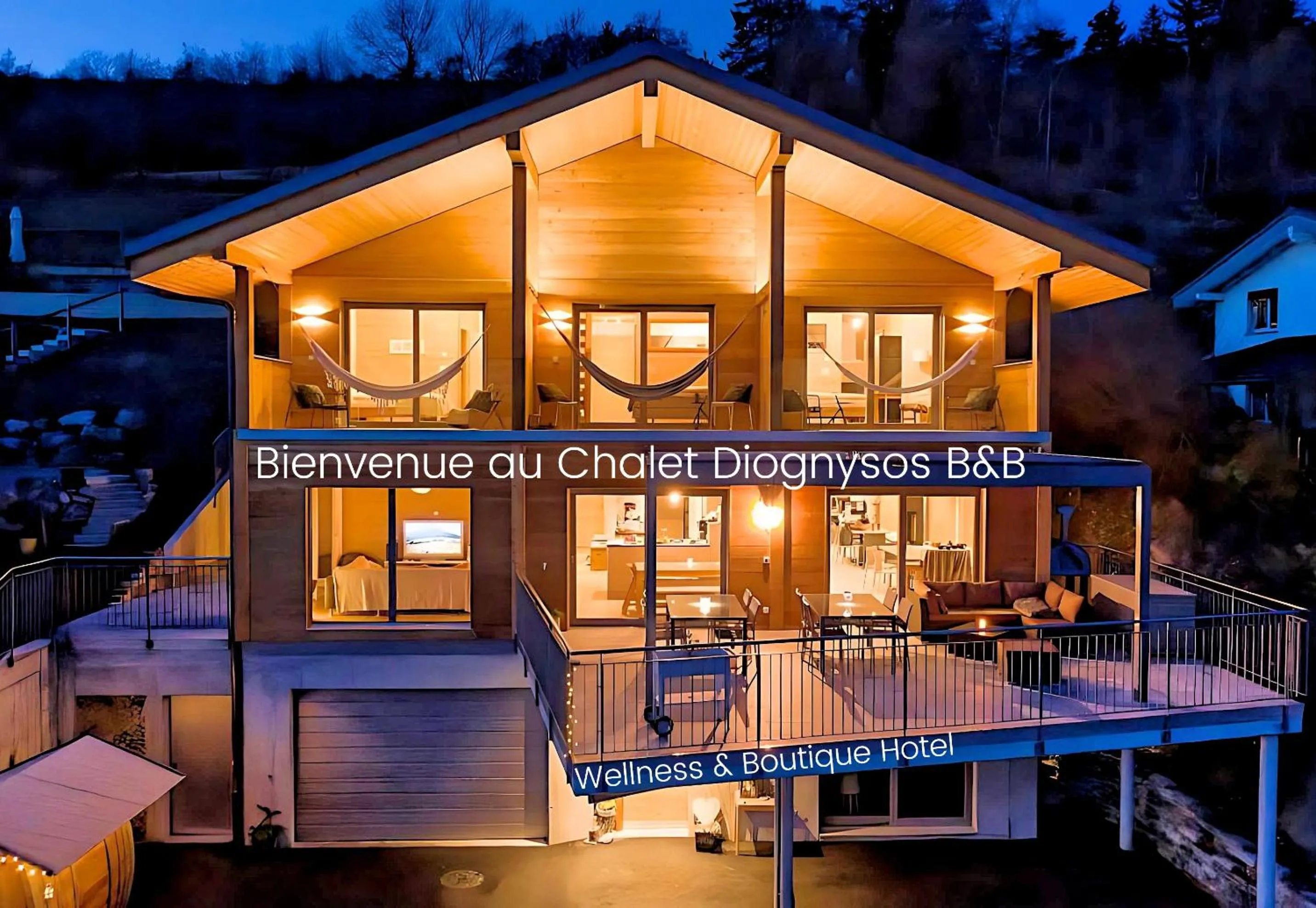 Property building in Chalet Diognysos B&B, Wellness & Boutique Hotel