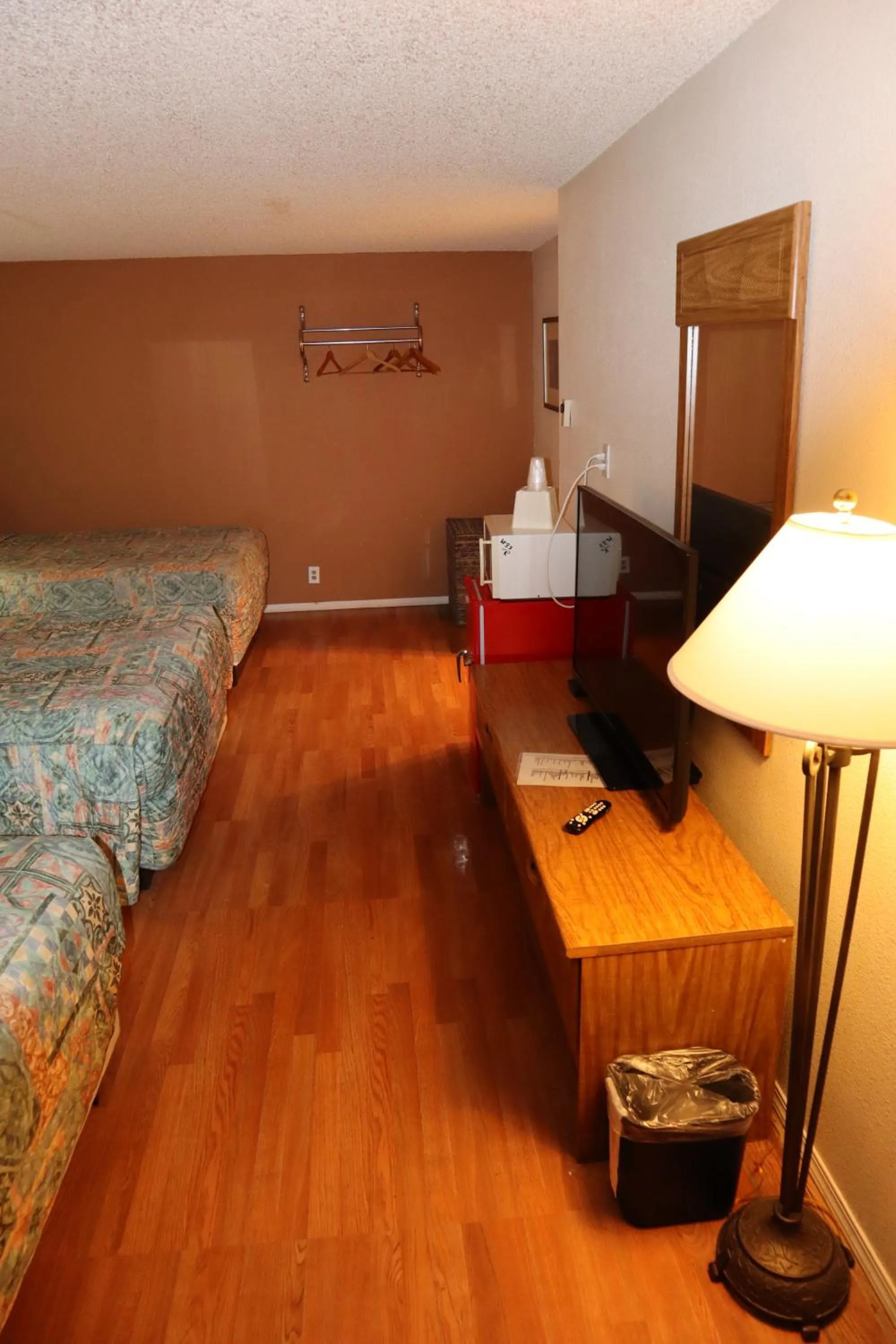 Bed in Silver Sands Motel