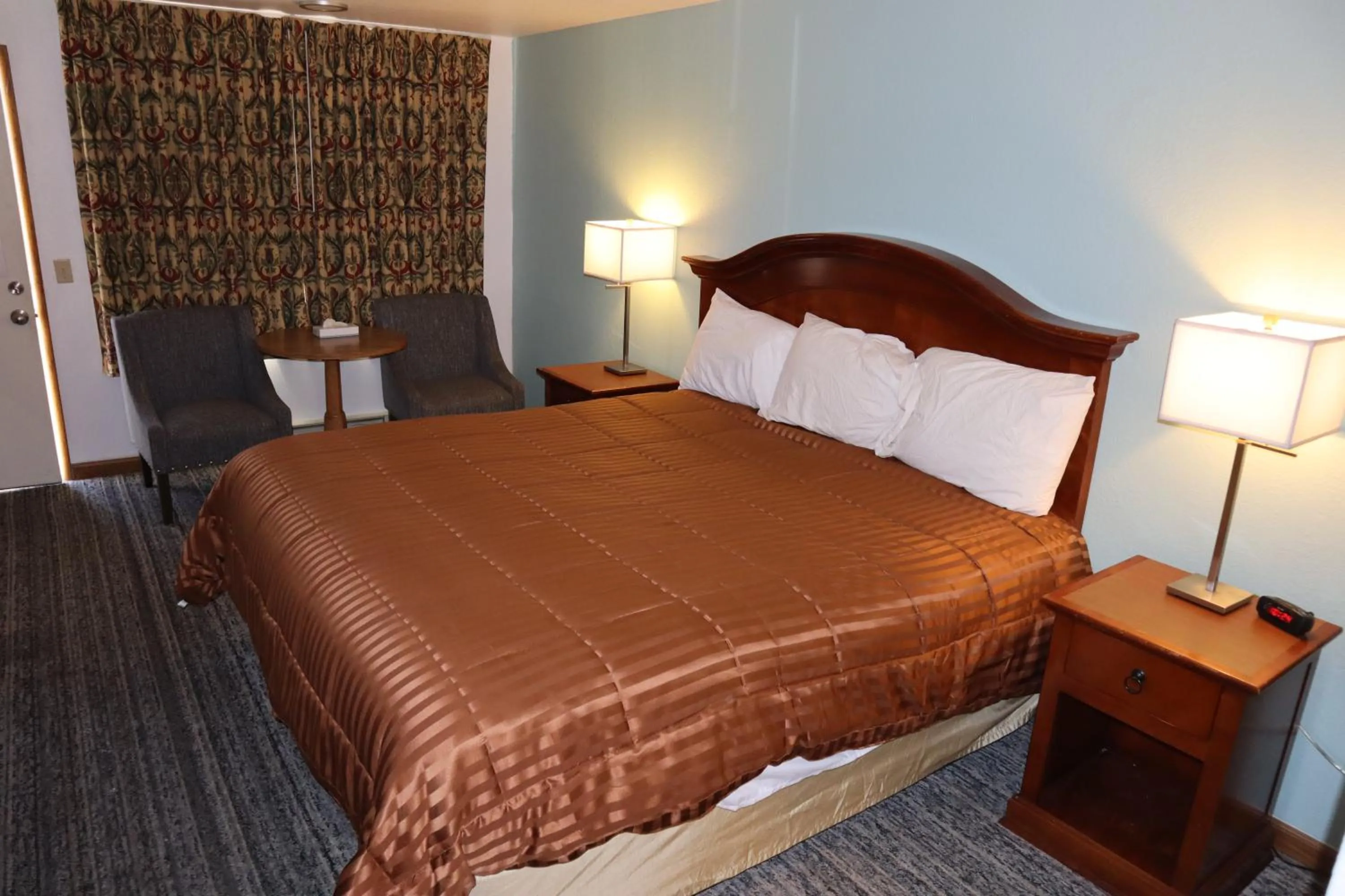 Bed in Silver Sands Motel