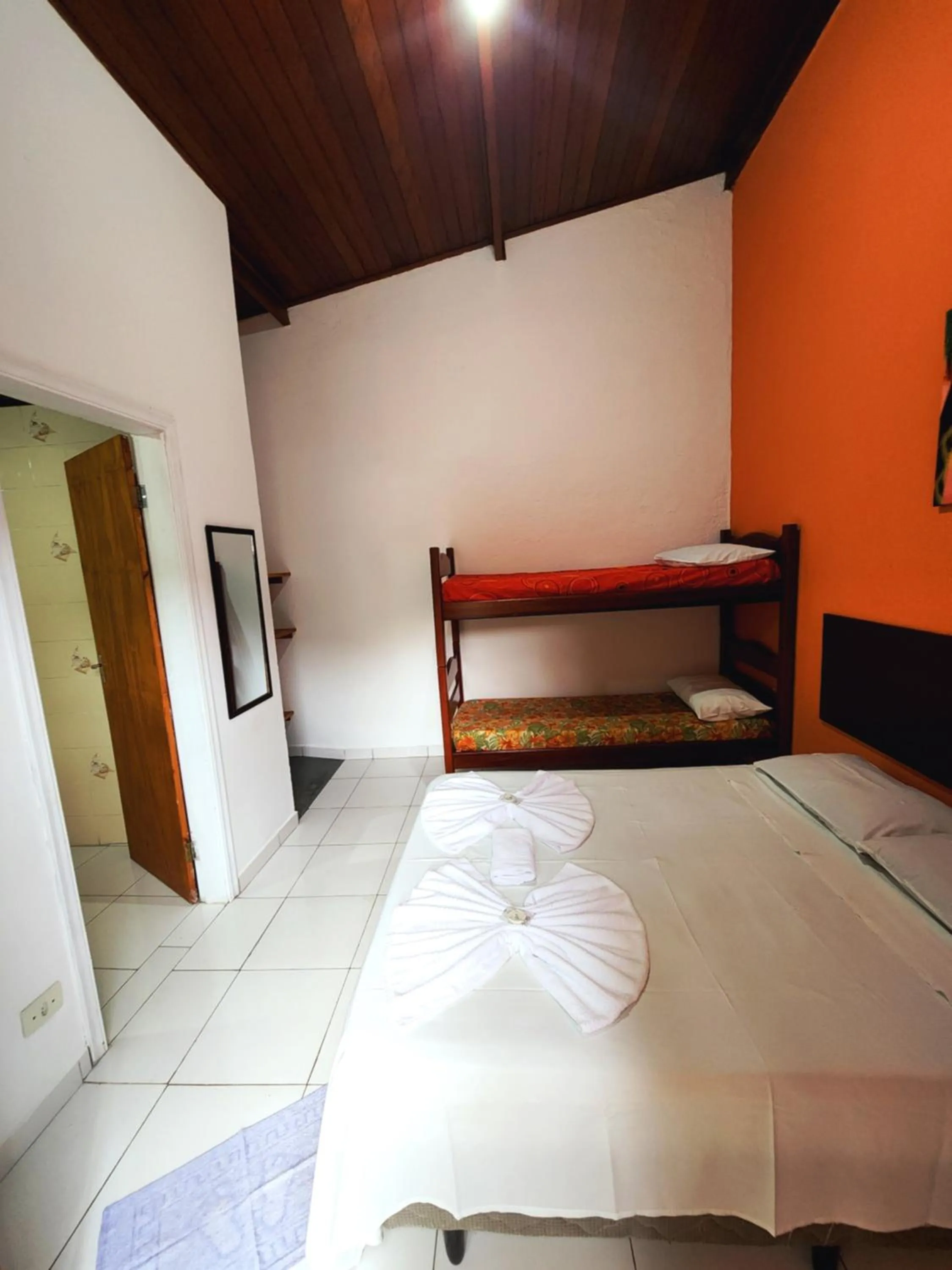 Bedroom, Bed in Pousada Viva Ubatuba