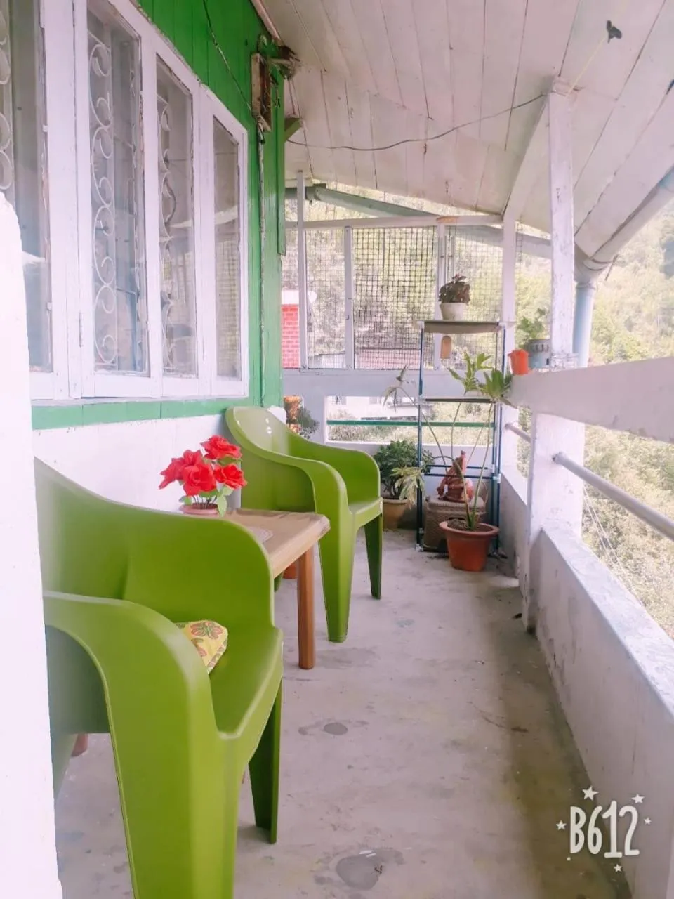 Balcony/Terrace in Quaint Wood Cottage