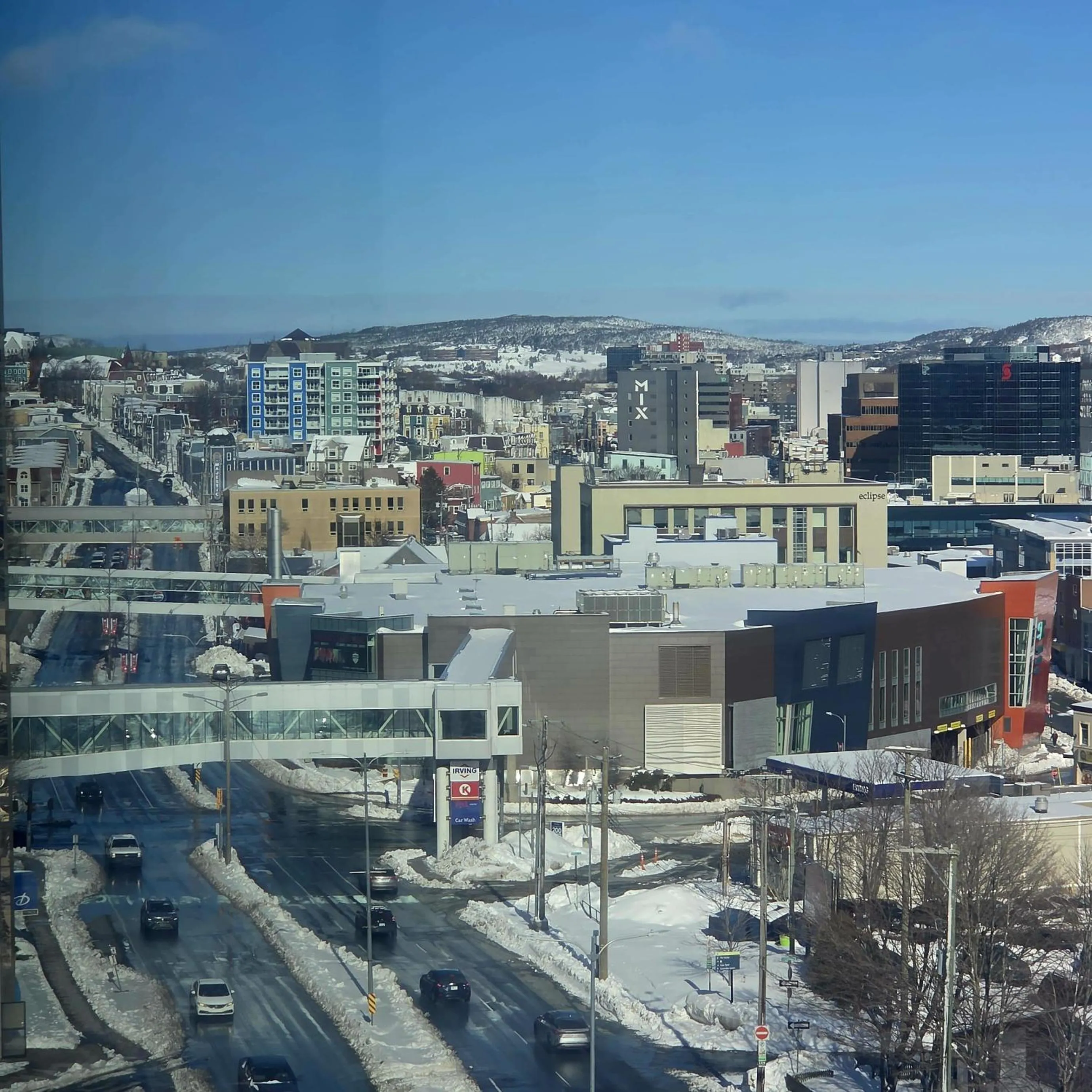 City view in Hilton Garden Inn St. John's Newfoundland, Canada