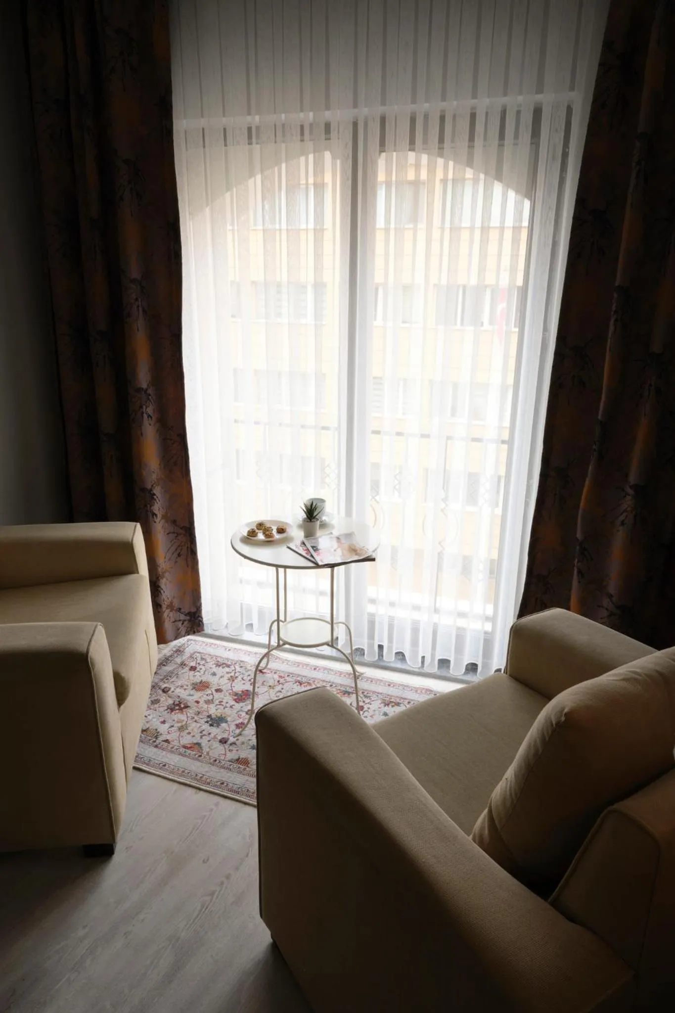 Seating area in The Breeze Hotel