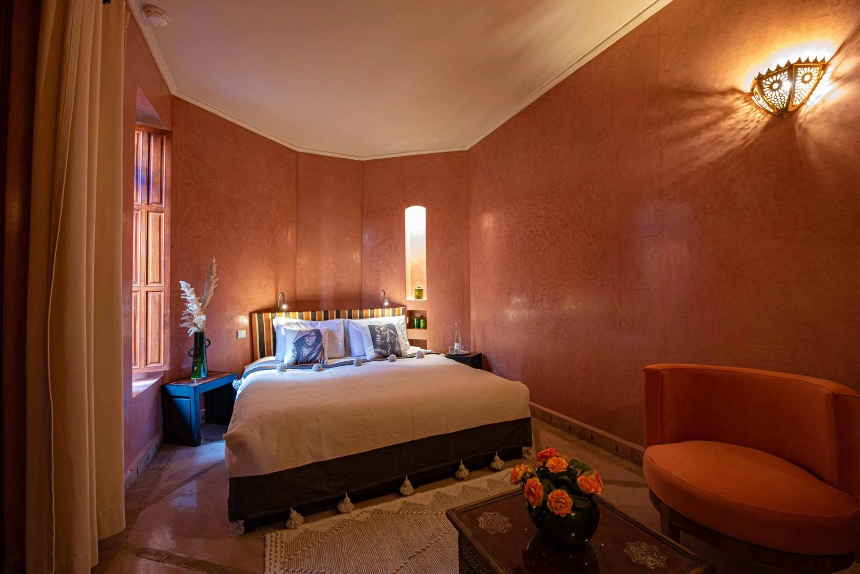 Bedroom, Bed in Riad Livia Marrakech - Adults Only