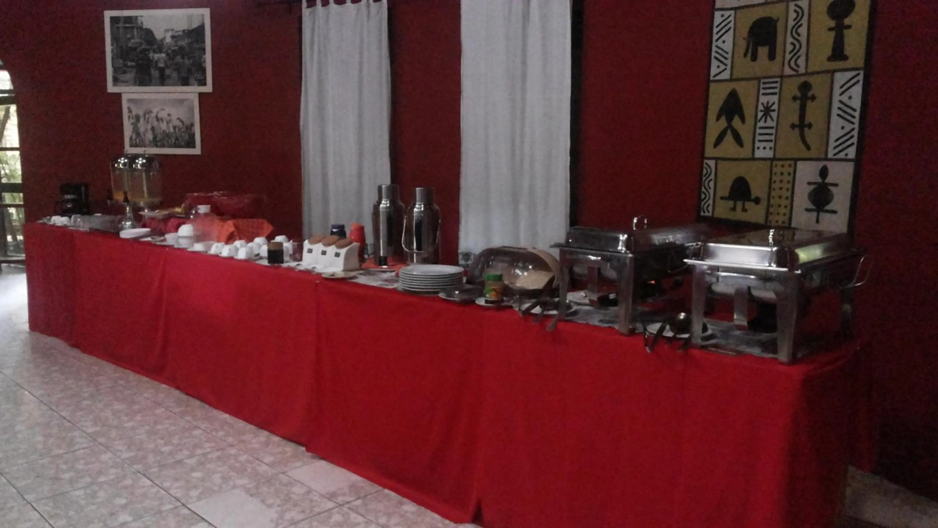 Food in White Castle Hotel Arua