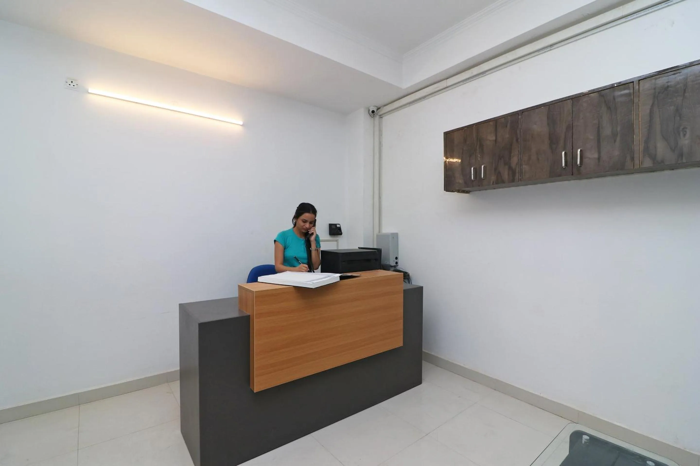 Lobby or reception in Super Hotel O Sathguru Residency Near New Ashok Nagar Metro Station