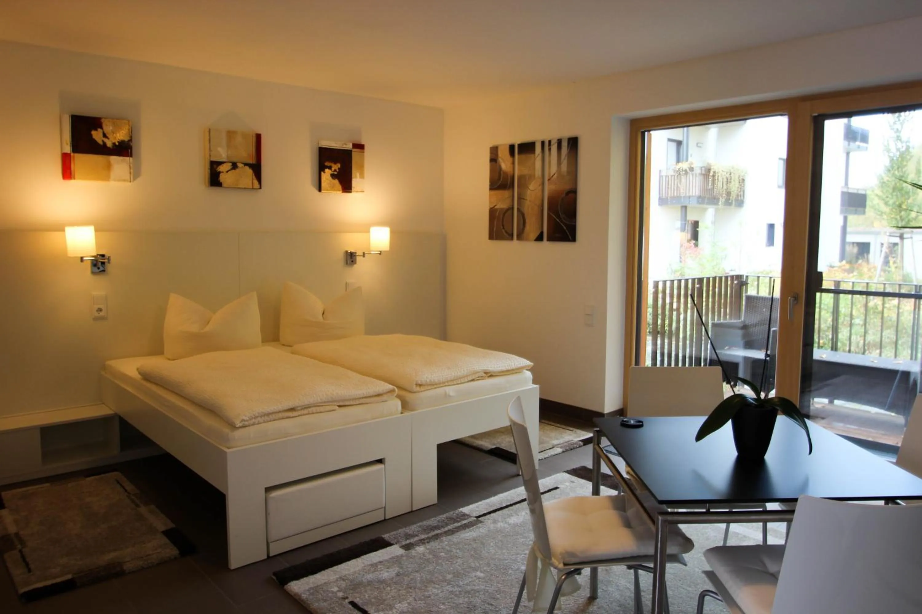 Bed in Pension-Maustmühle