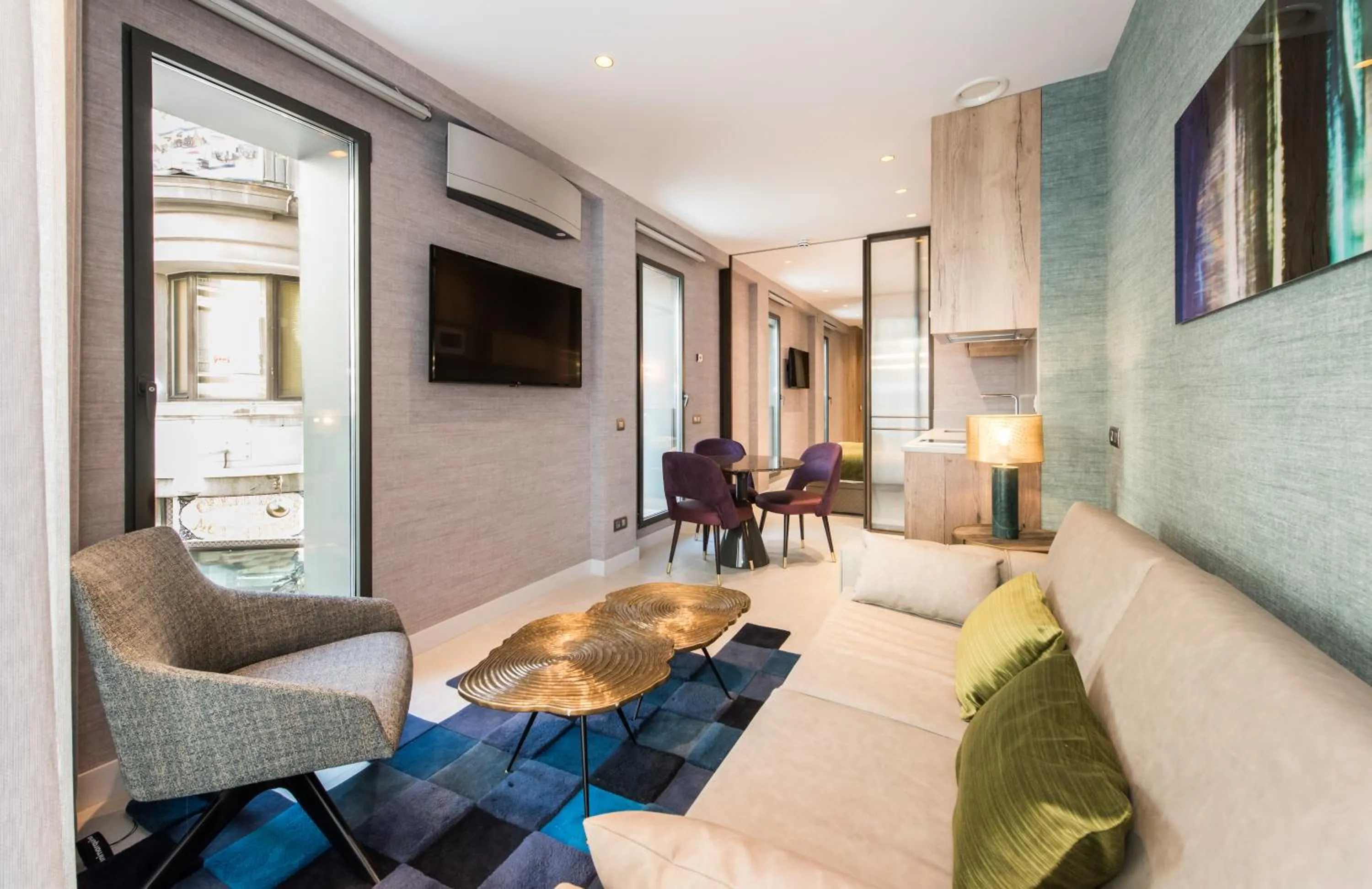 Living room in The Garden Suites