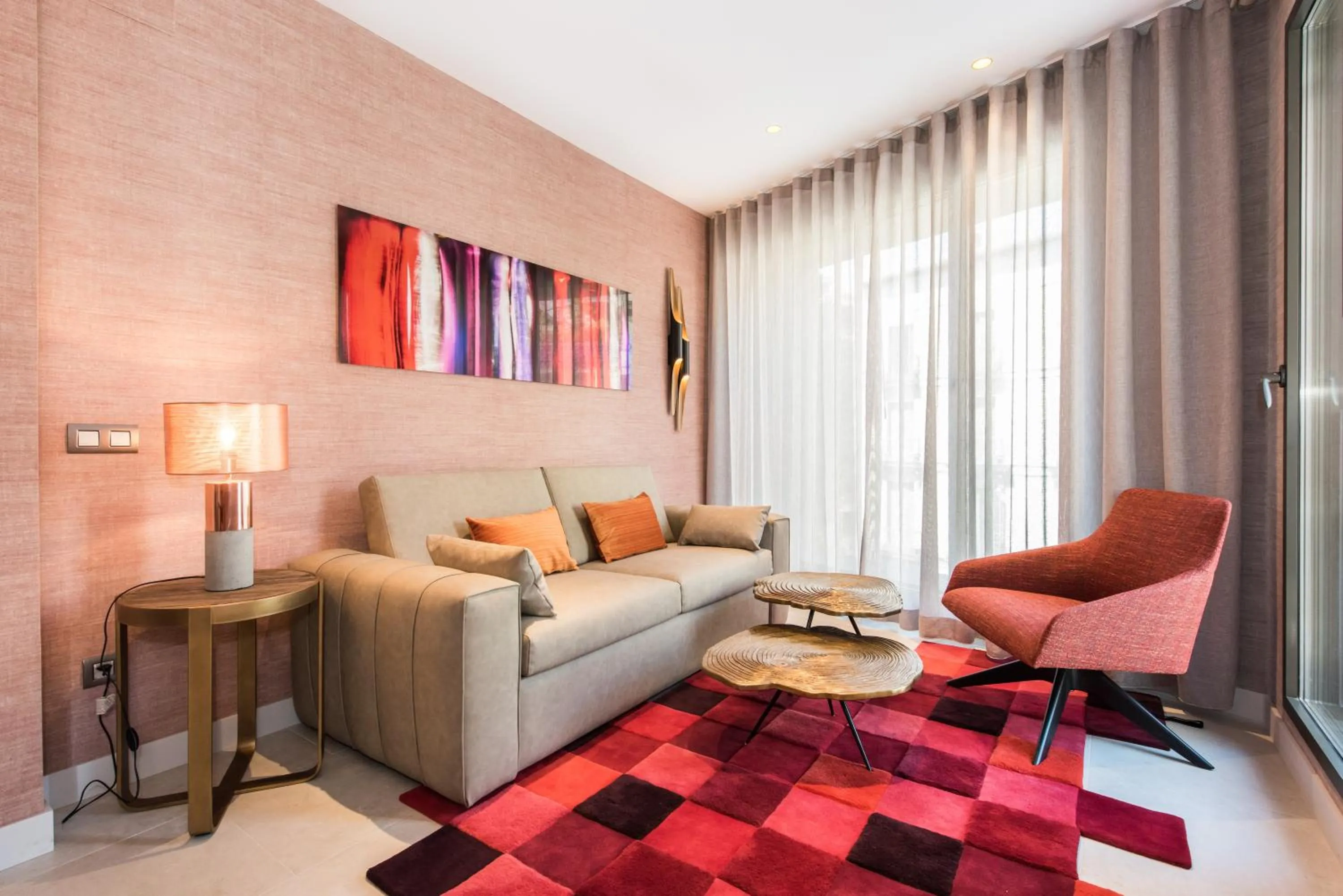 Living room in The Garden Suites