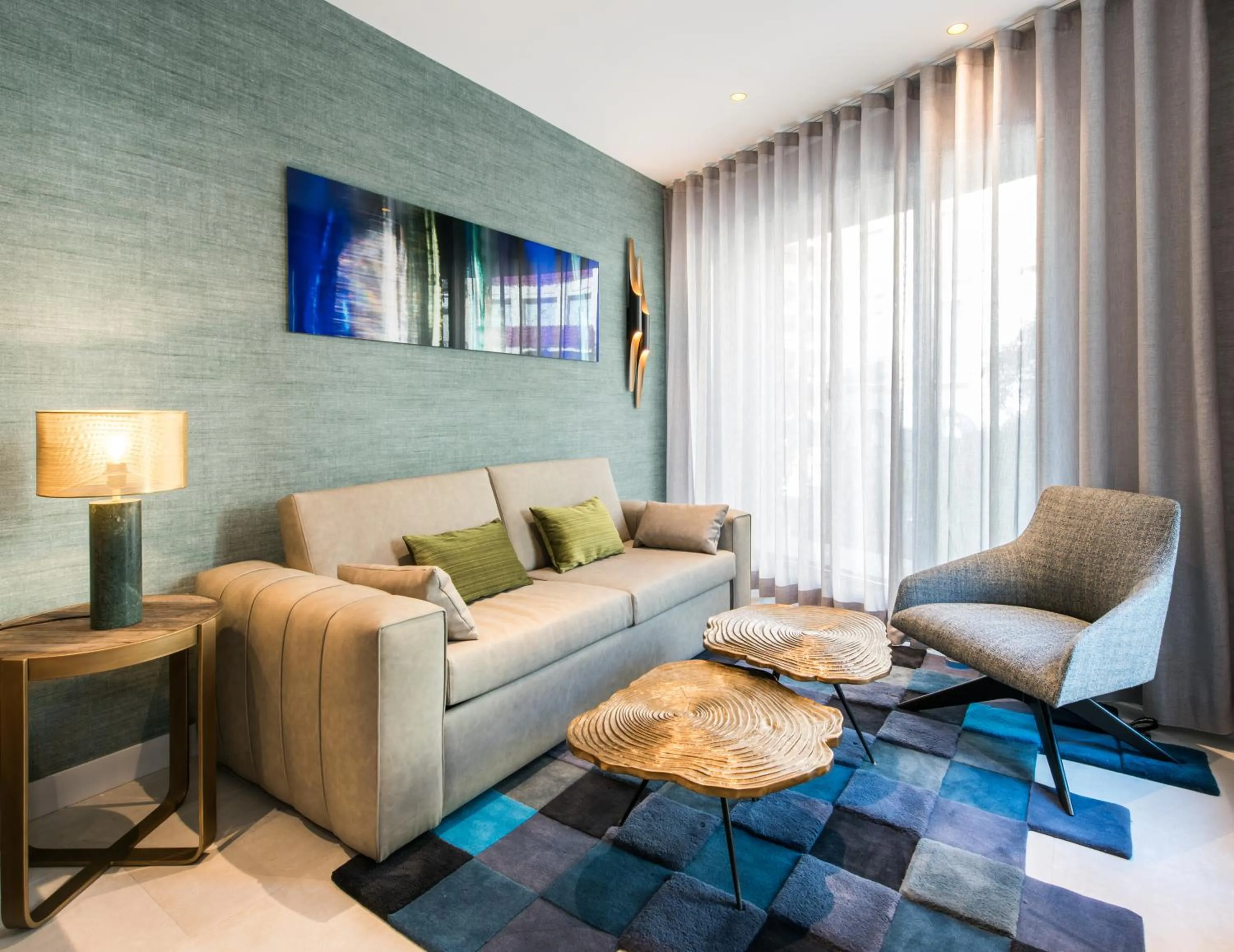 Living room in The Garden Suites