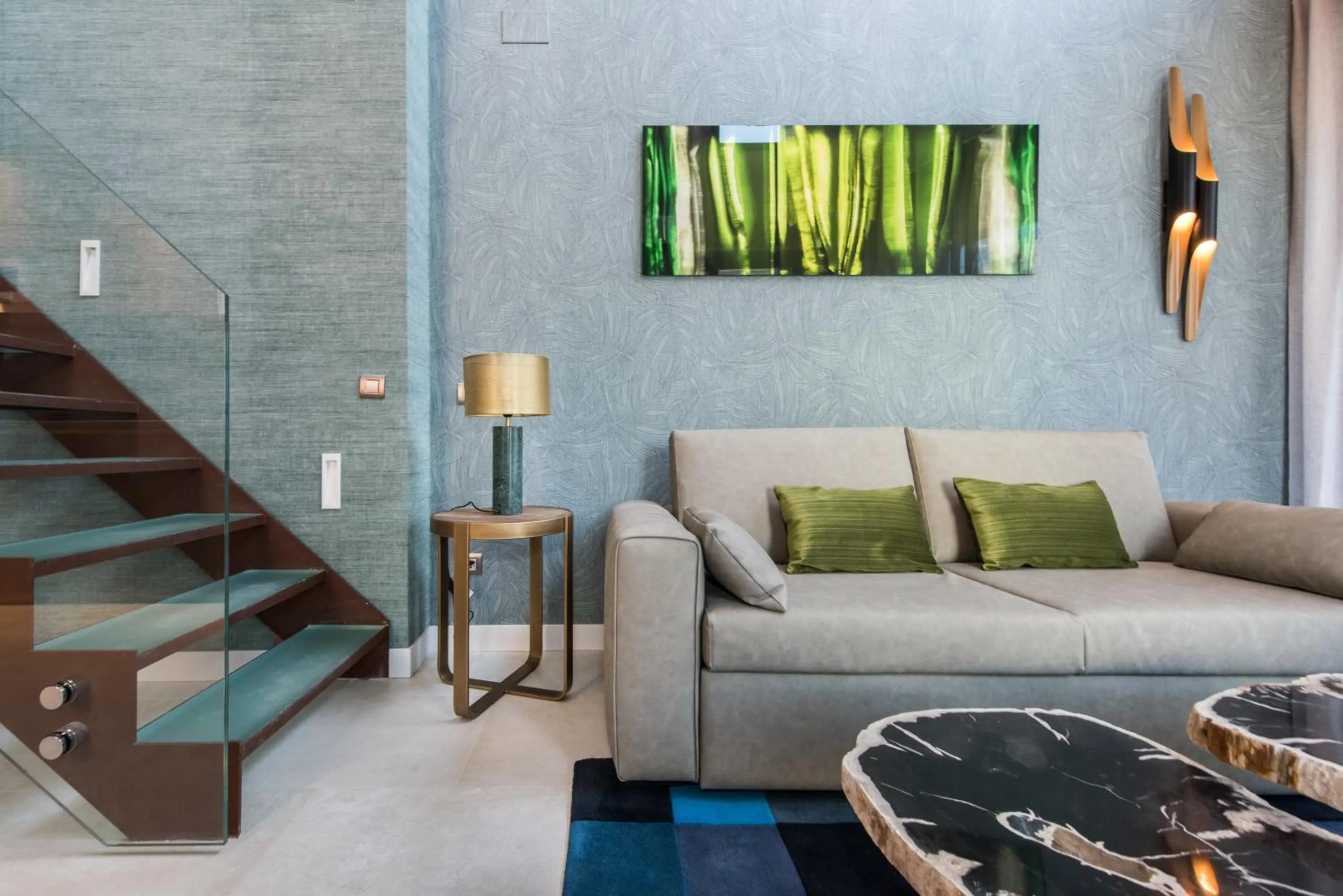 Living room in The Garden Suites