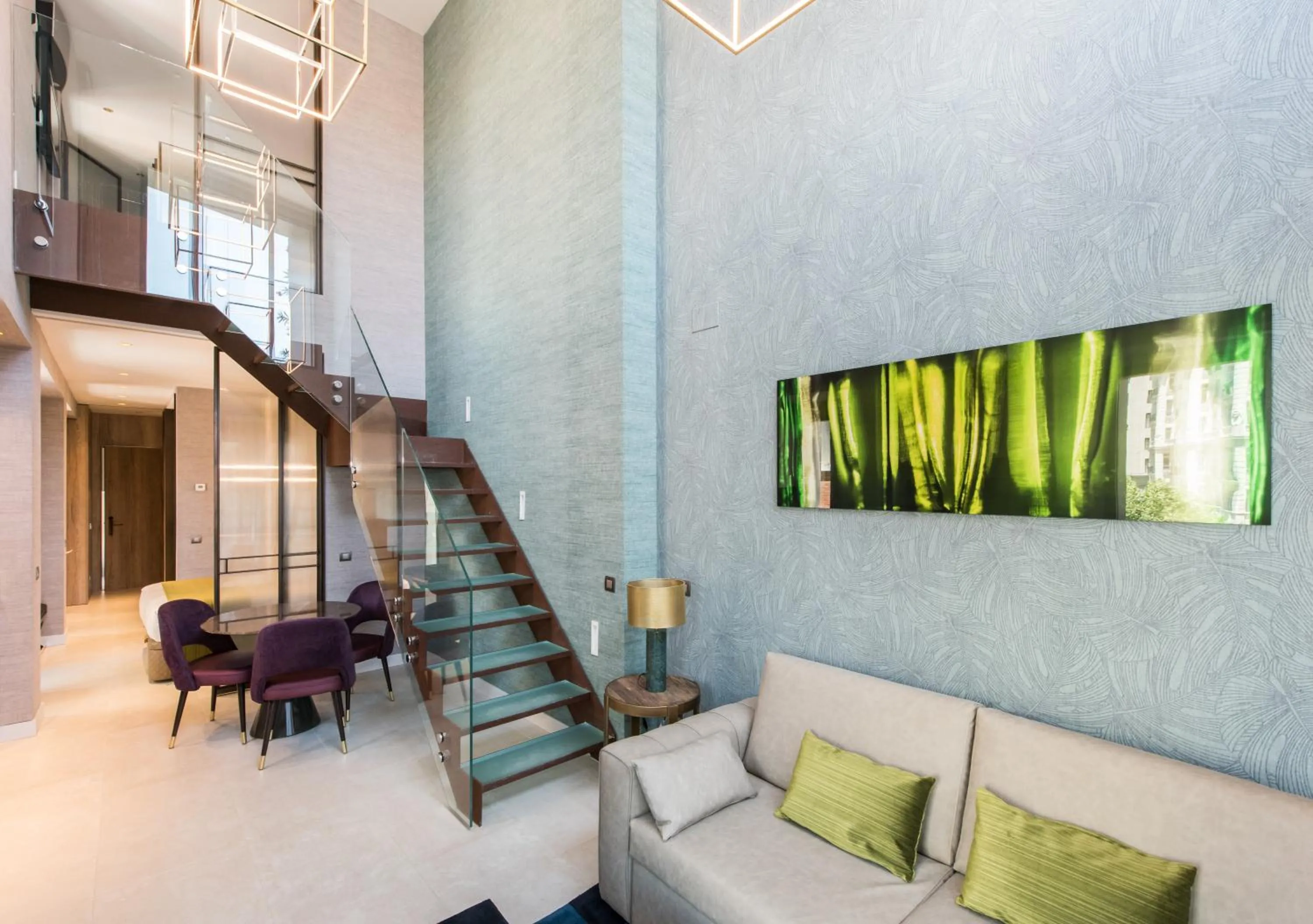 Living room in The Garden Suites