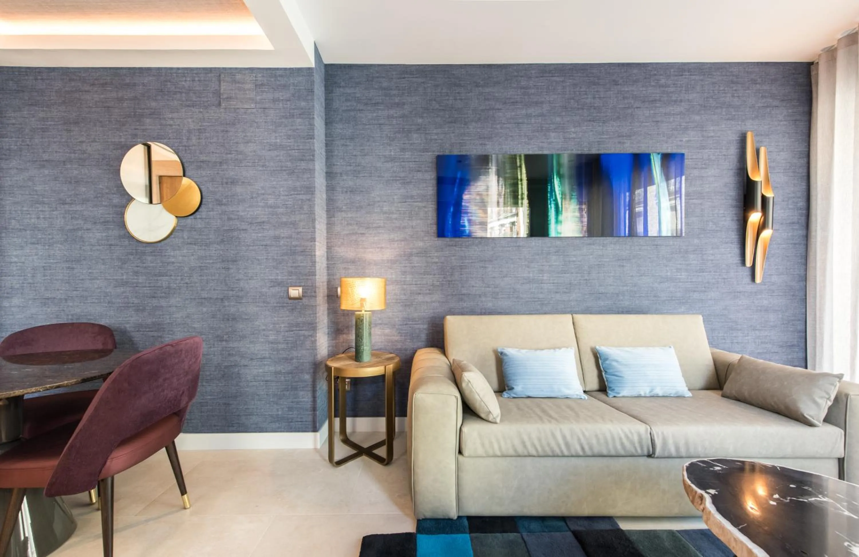 Living room in The Garden Suites