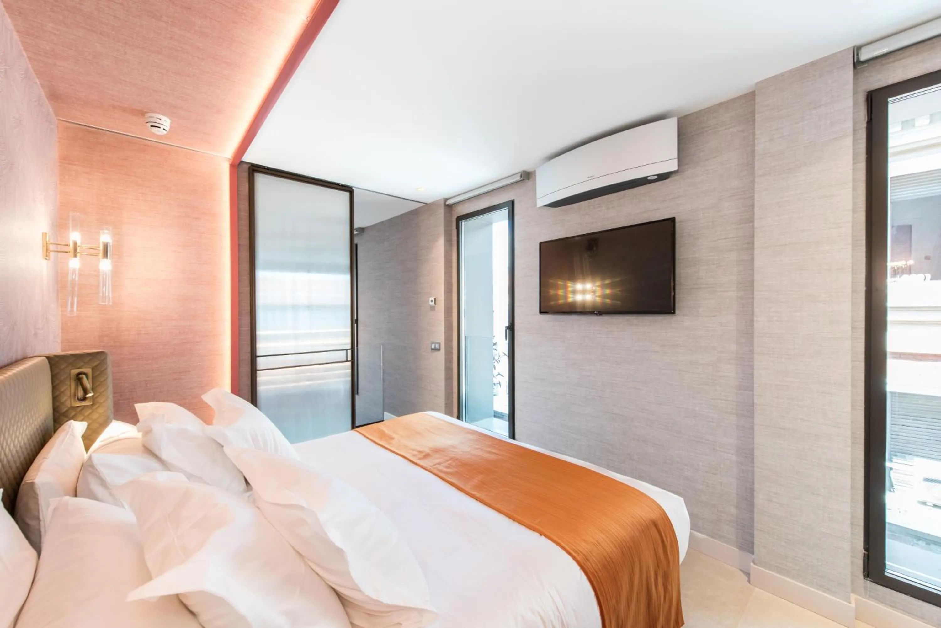 Bed in The Garden Suites