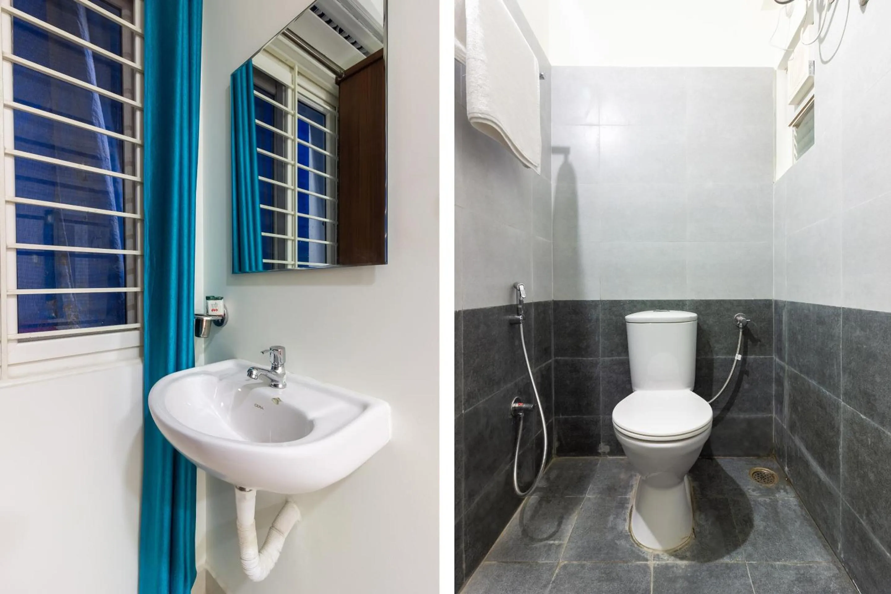 Bathroom in Super Hotel O Qualia Inn Kondapur Near Botanical Garden