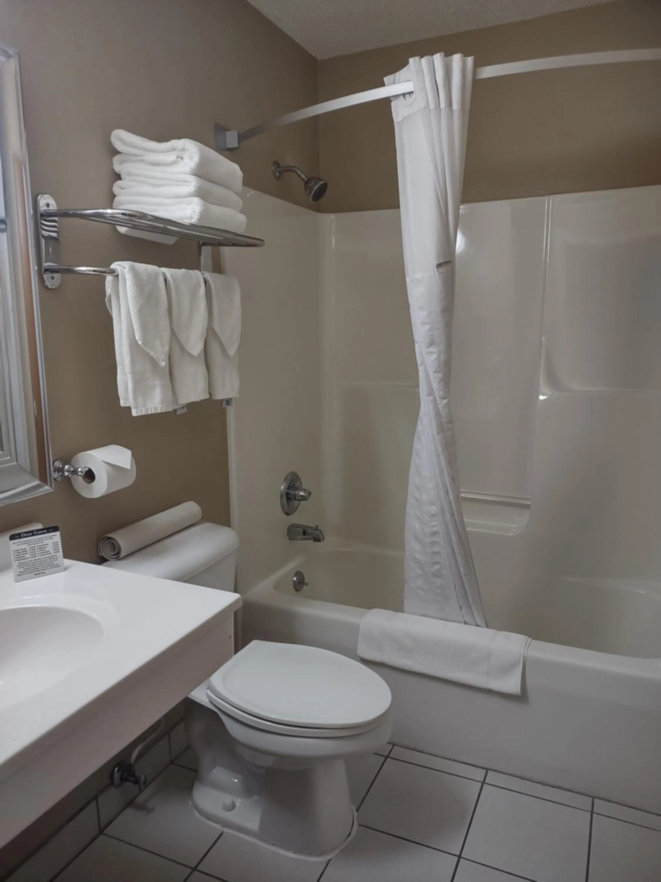 Bathroom in Super 8 by Wyndham Adrian