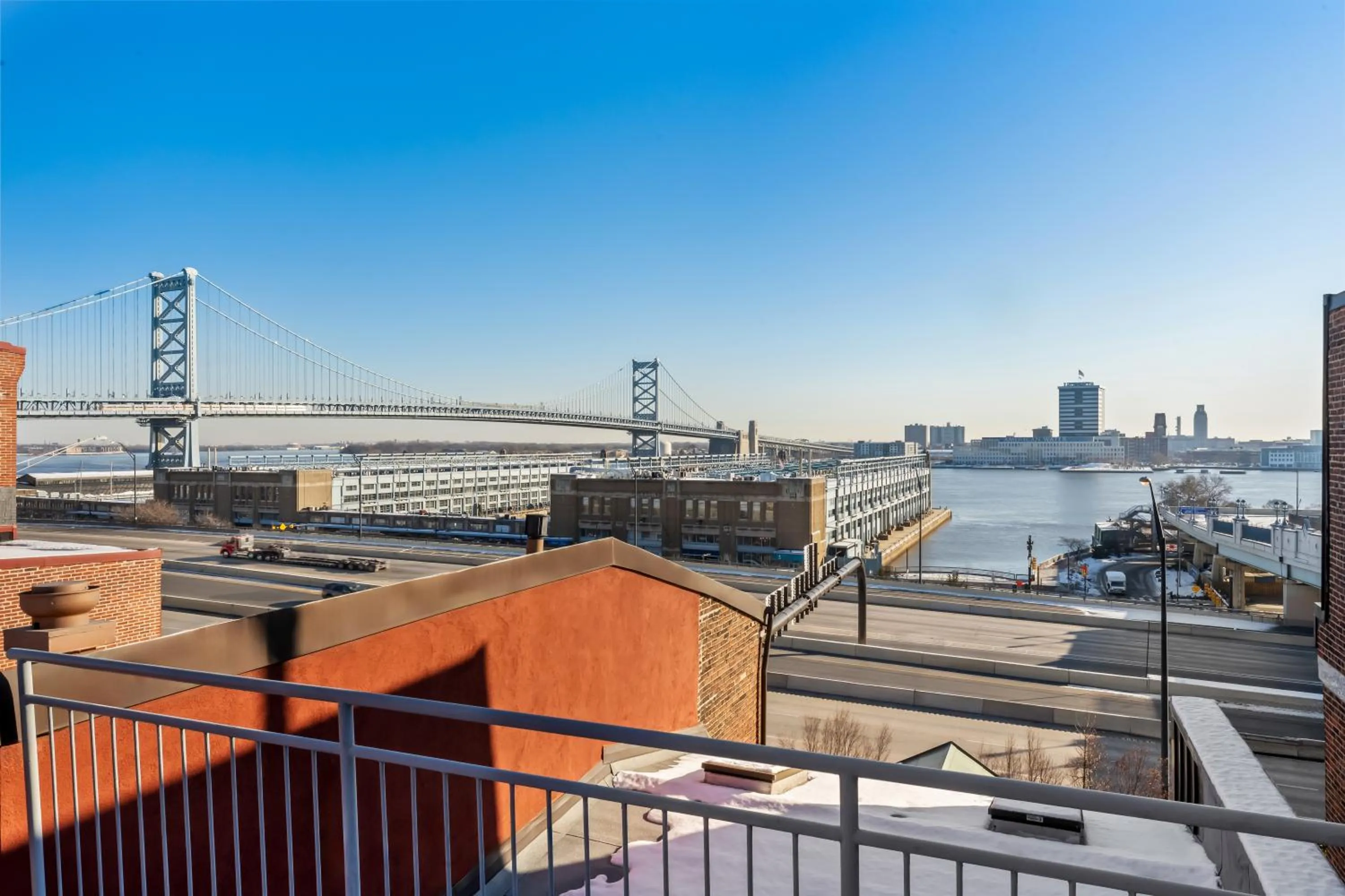 Lake view in Penn's View Hotel Philadelphia