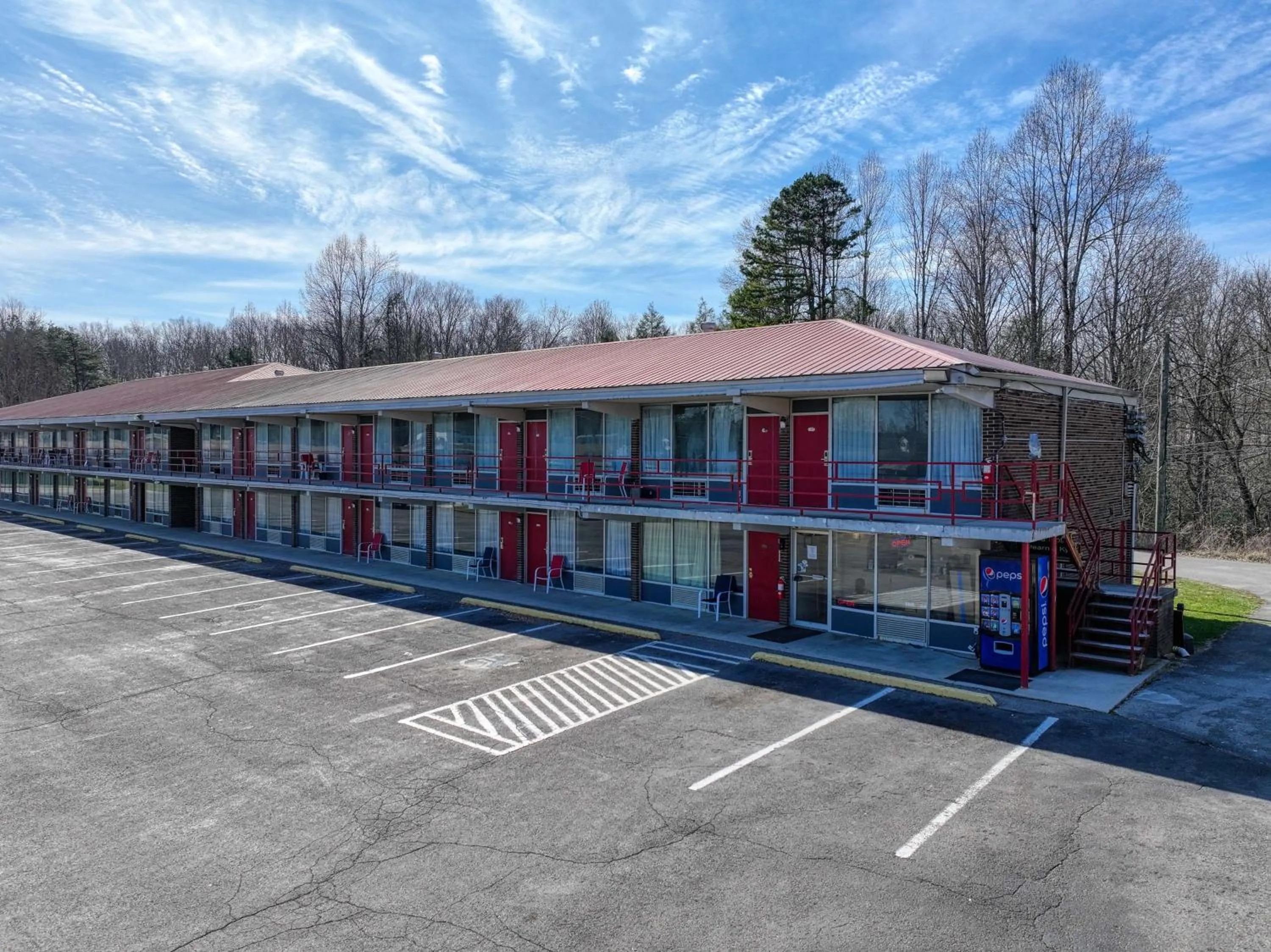 Property building in Americas Best Value Inn Stearns, KY
