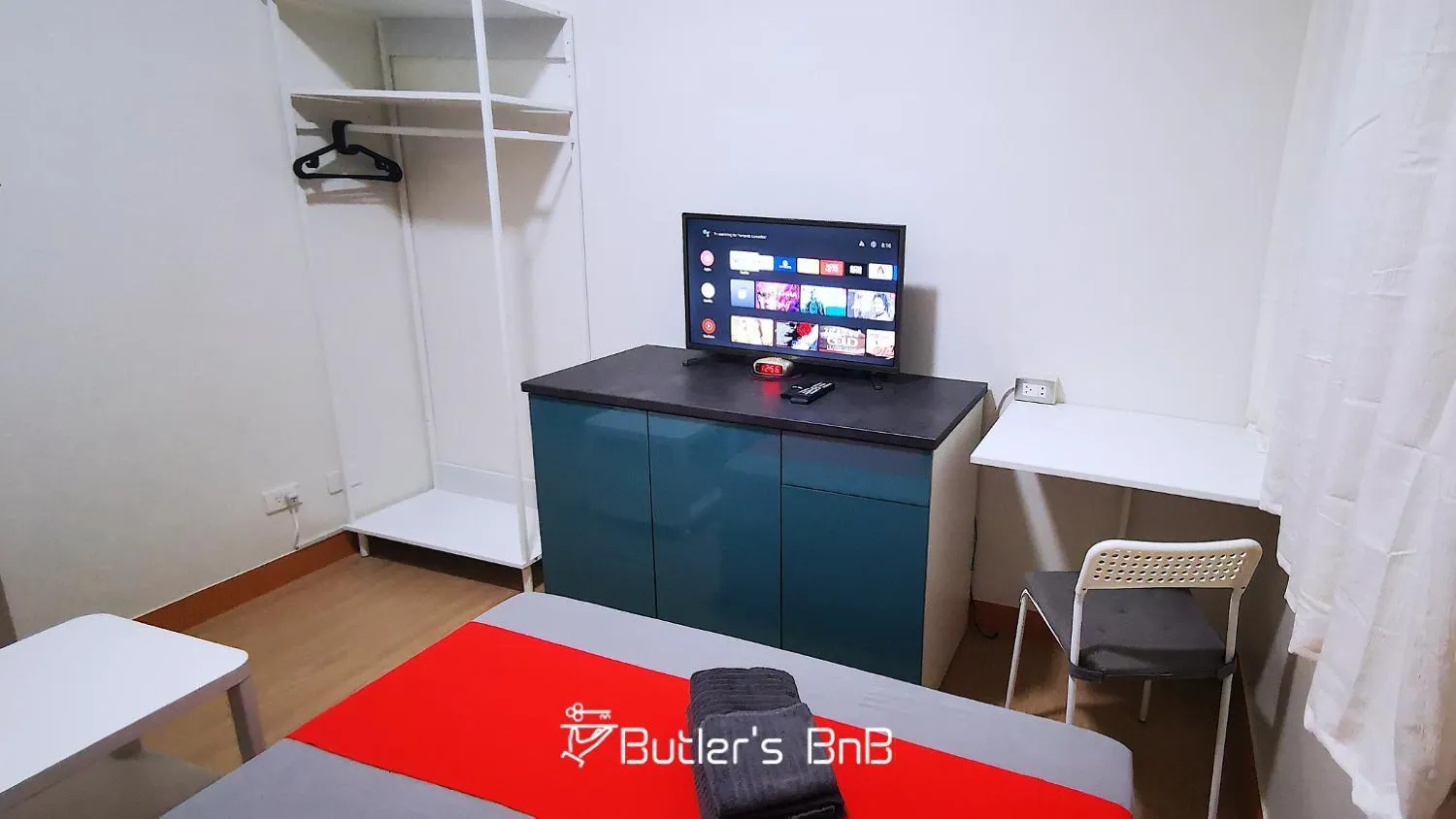 TV and multimedia, Bed in Butler's BnB @ Trees Residences QC Phil