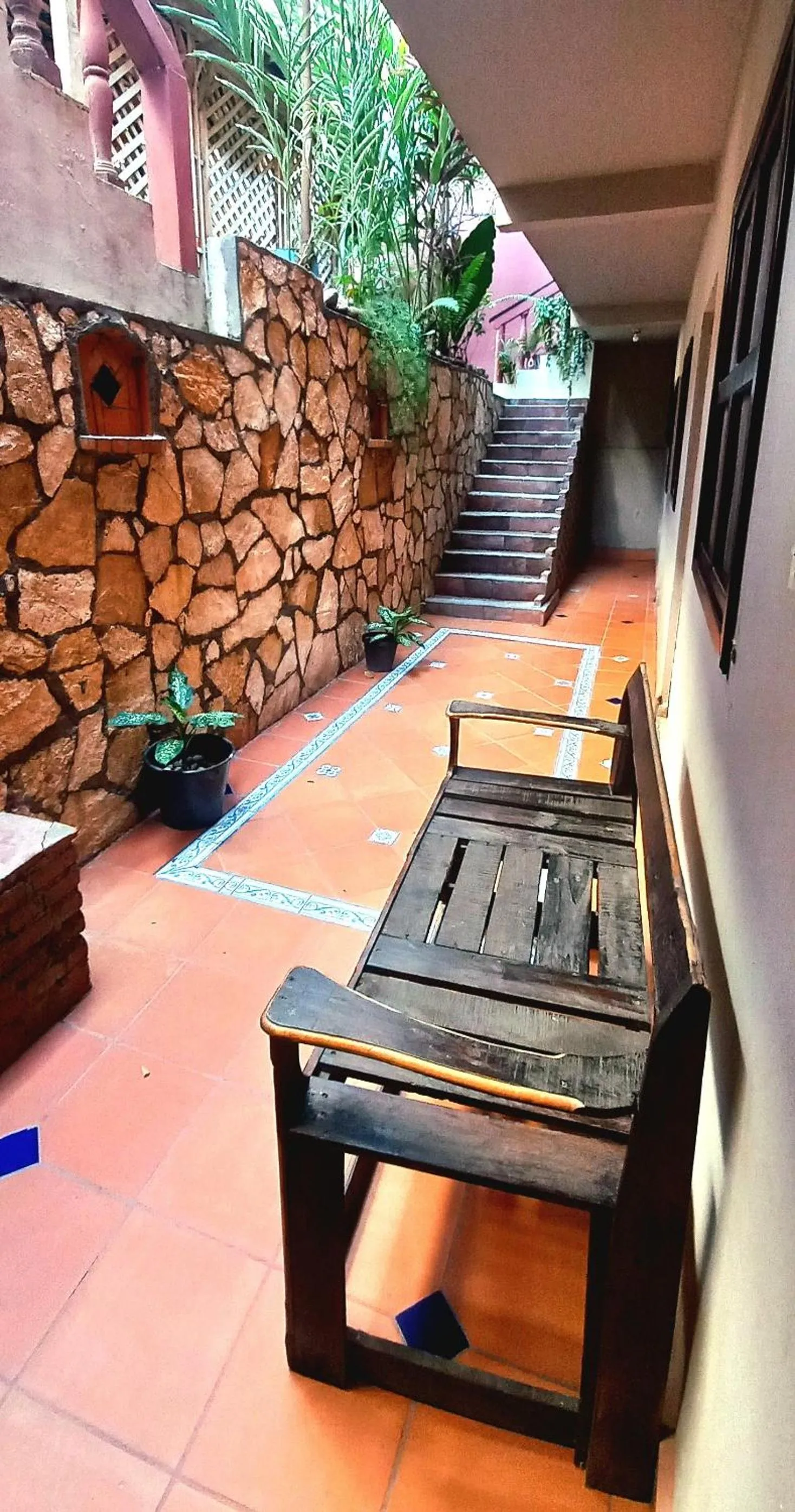 Seating area in Hotel Rosalila