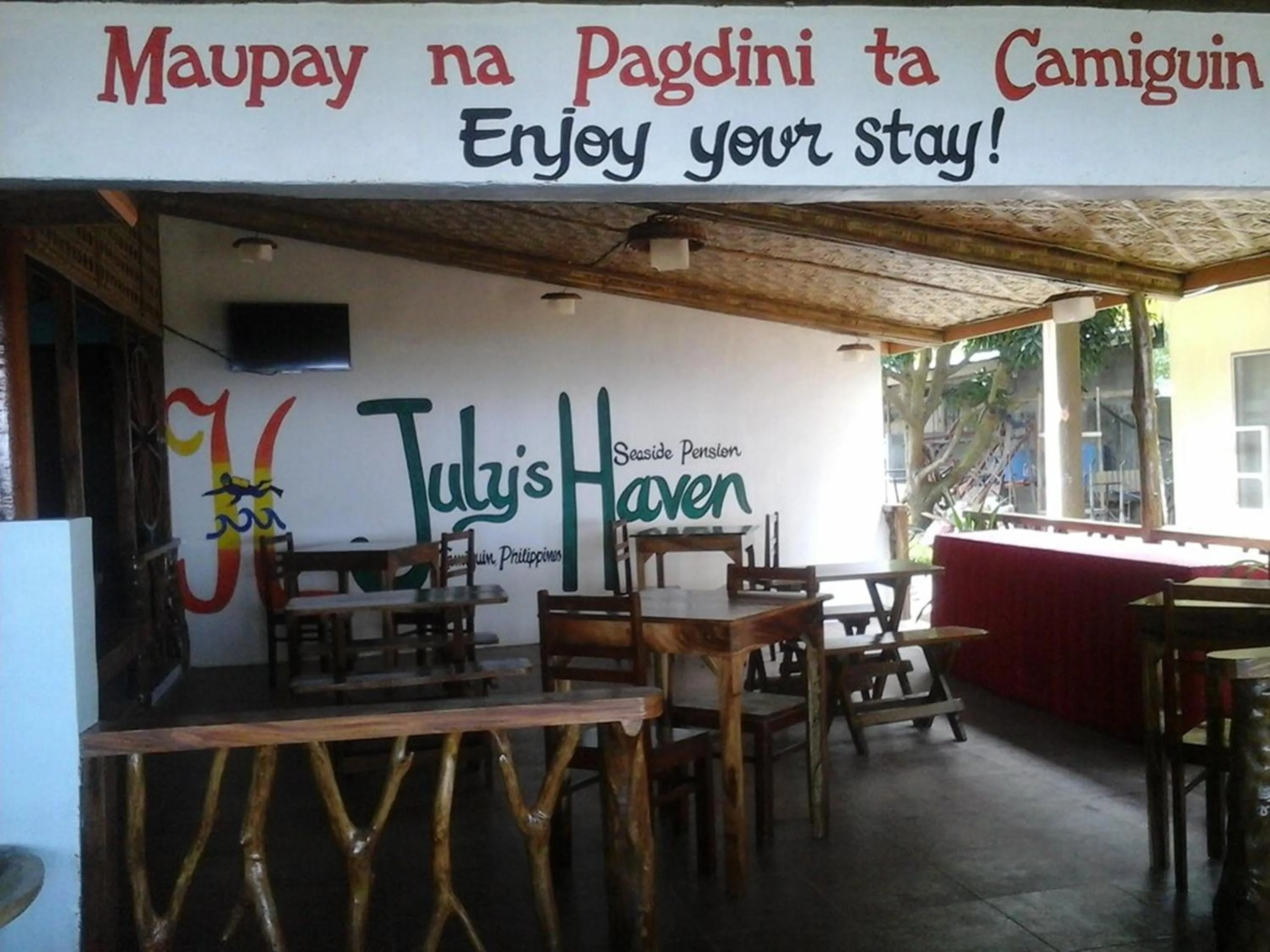 Restaurant/places to eat in July's Haven Seaside Pension Camiguin