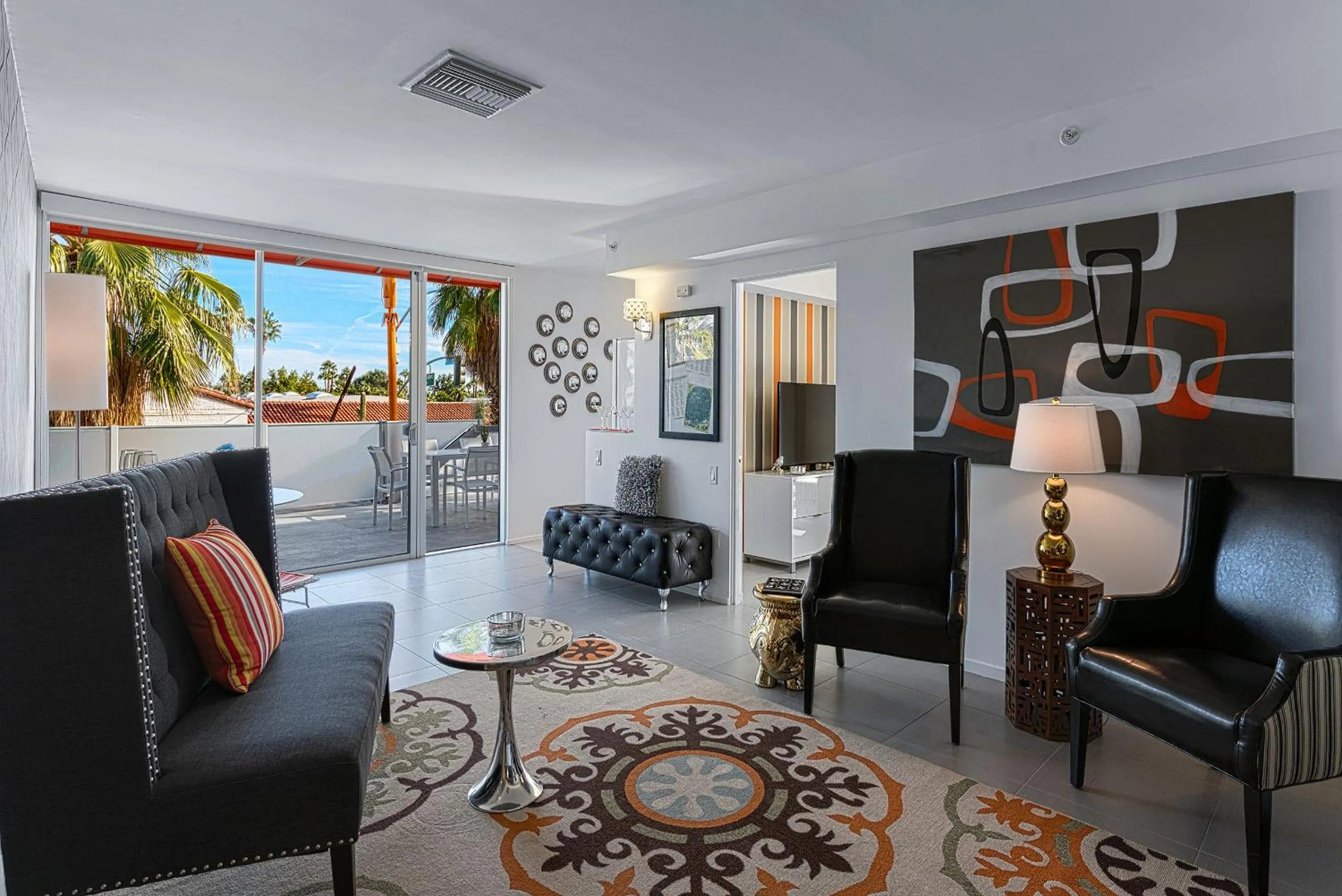 Living room in The Twist Palm Springs