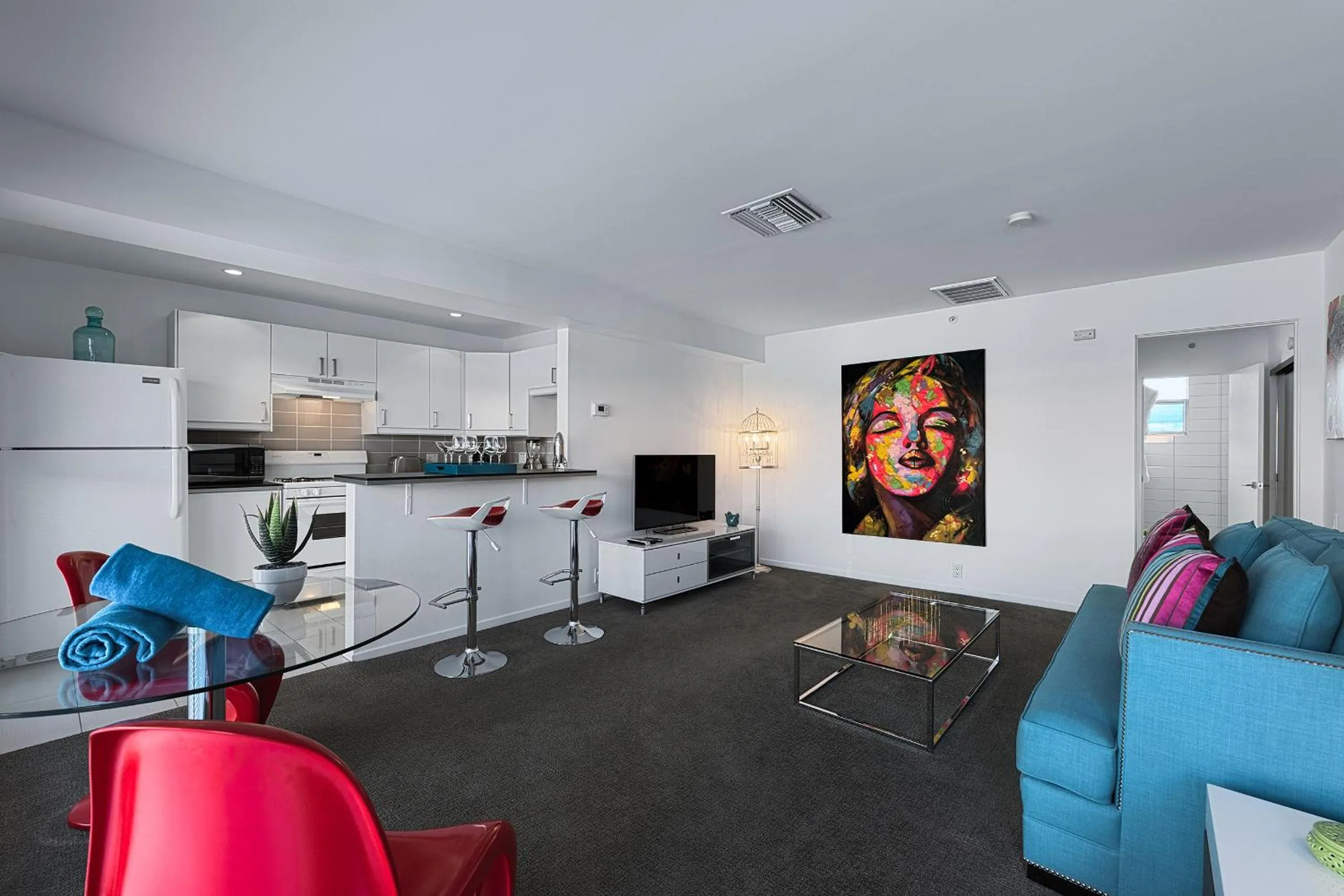 Living room in The Twist Palm Springs