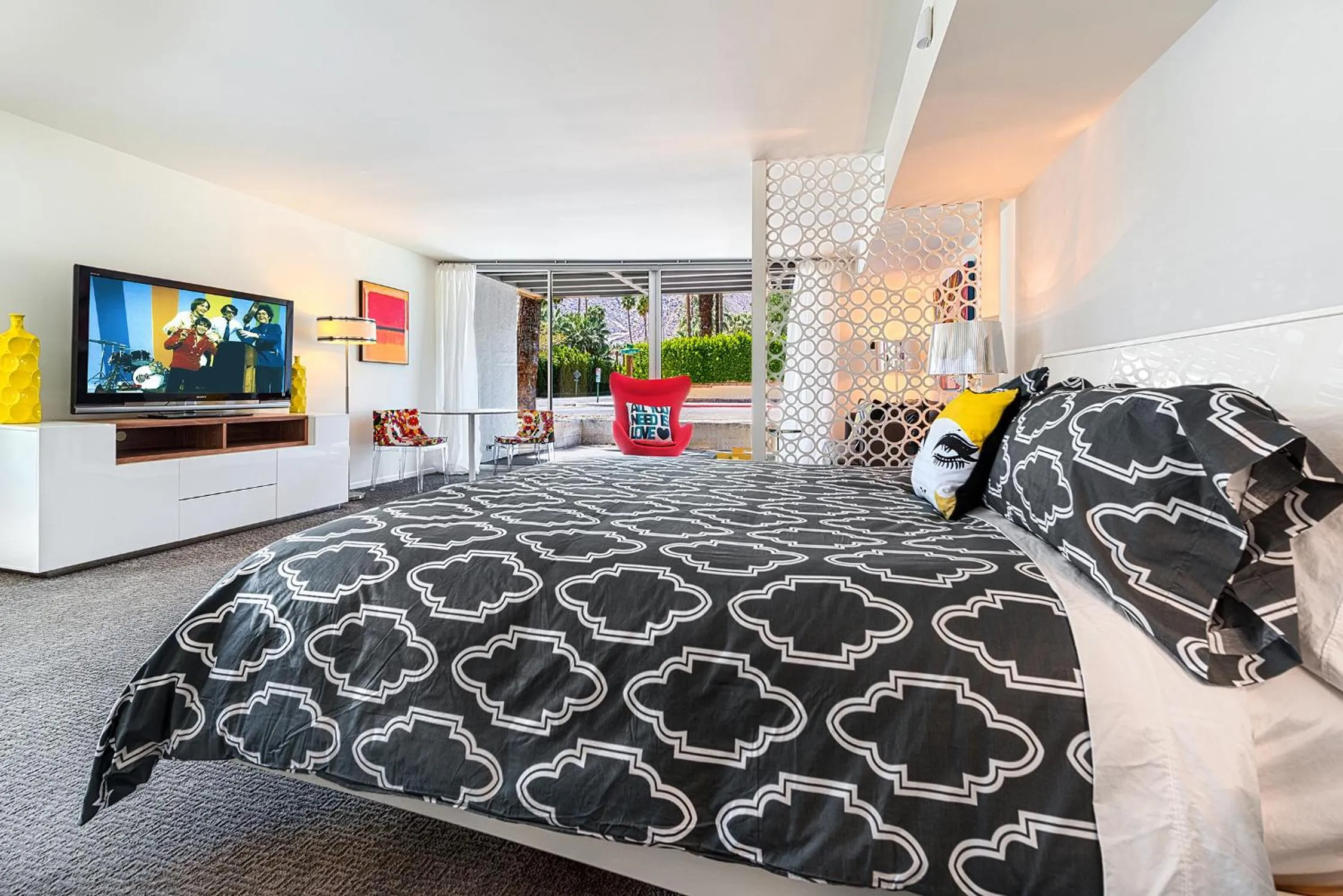 Bed in The Twist Palm Springs