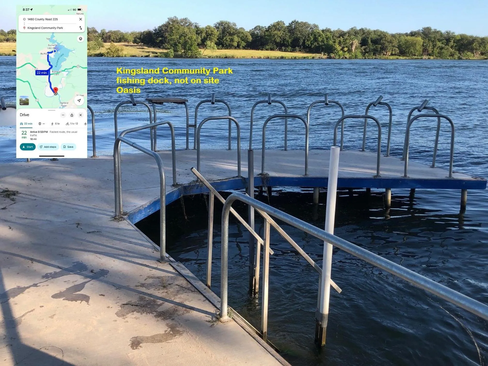 Fishing in Oasis Lake Buchanan