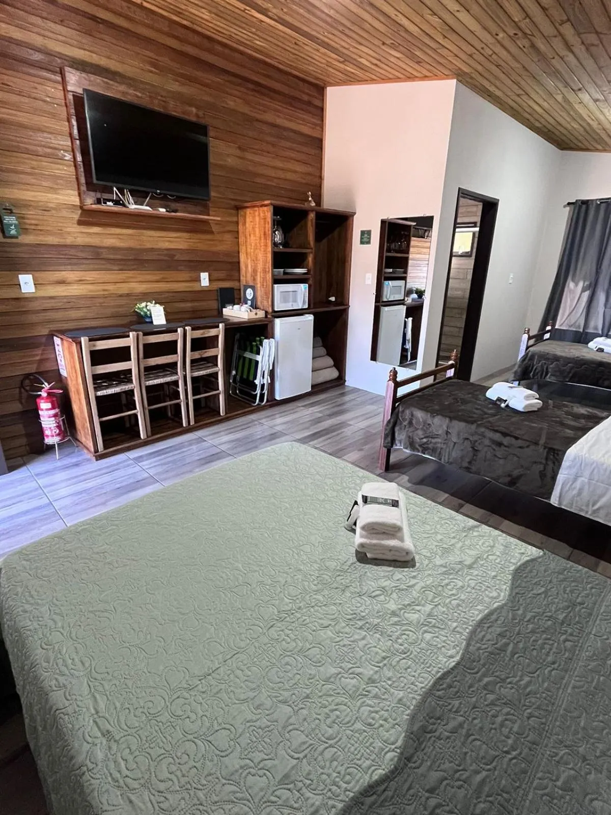 Bed in Pousada Recanto dos Canyons