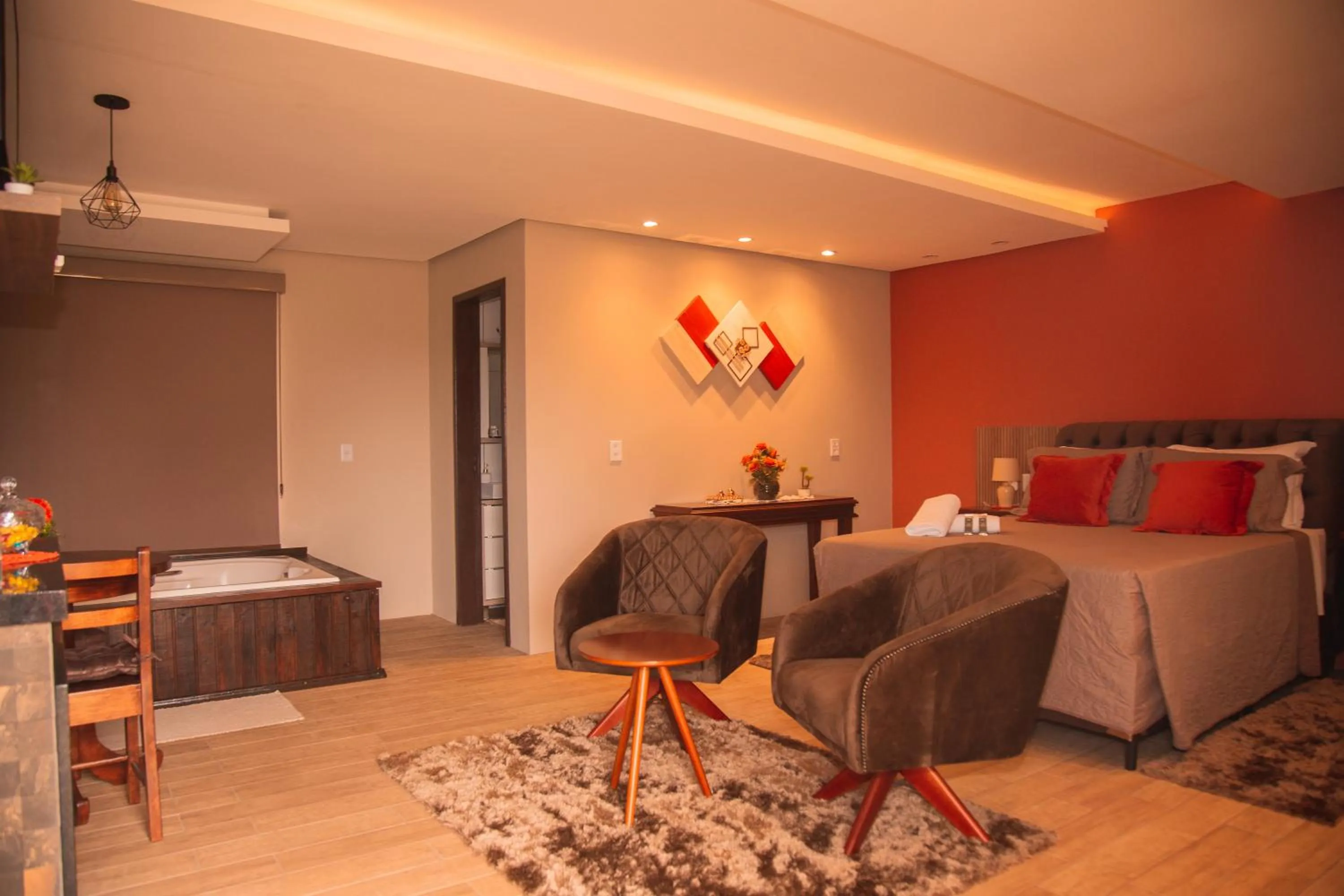 Photo of the whole room, Bed in Pousada Recanto dos Canyons