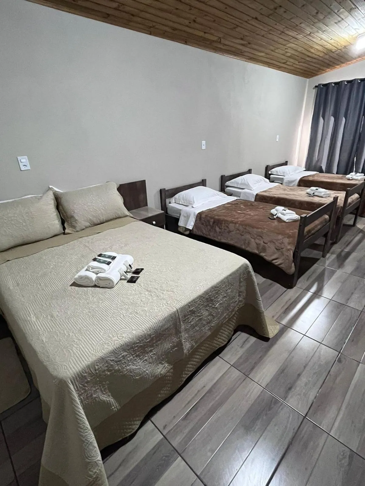 Bed in Pousada Recanto dos Canyons