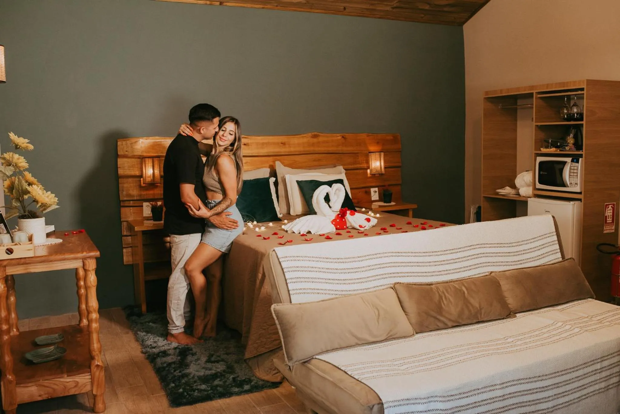 Bedroom, Bed in Pousada Recanto dos Canyons