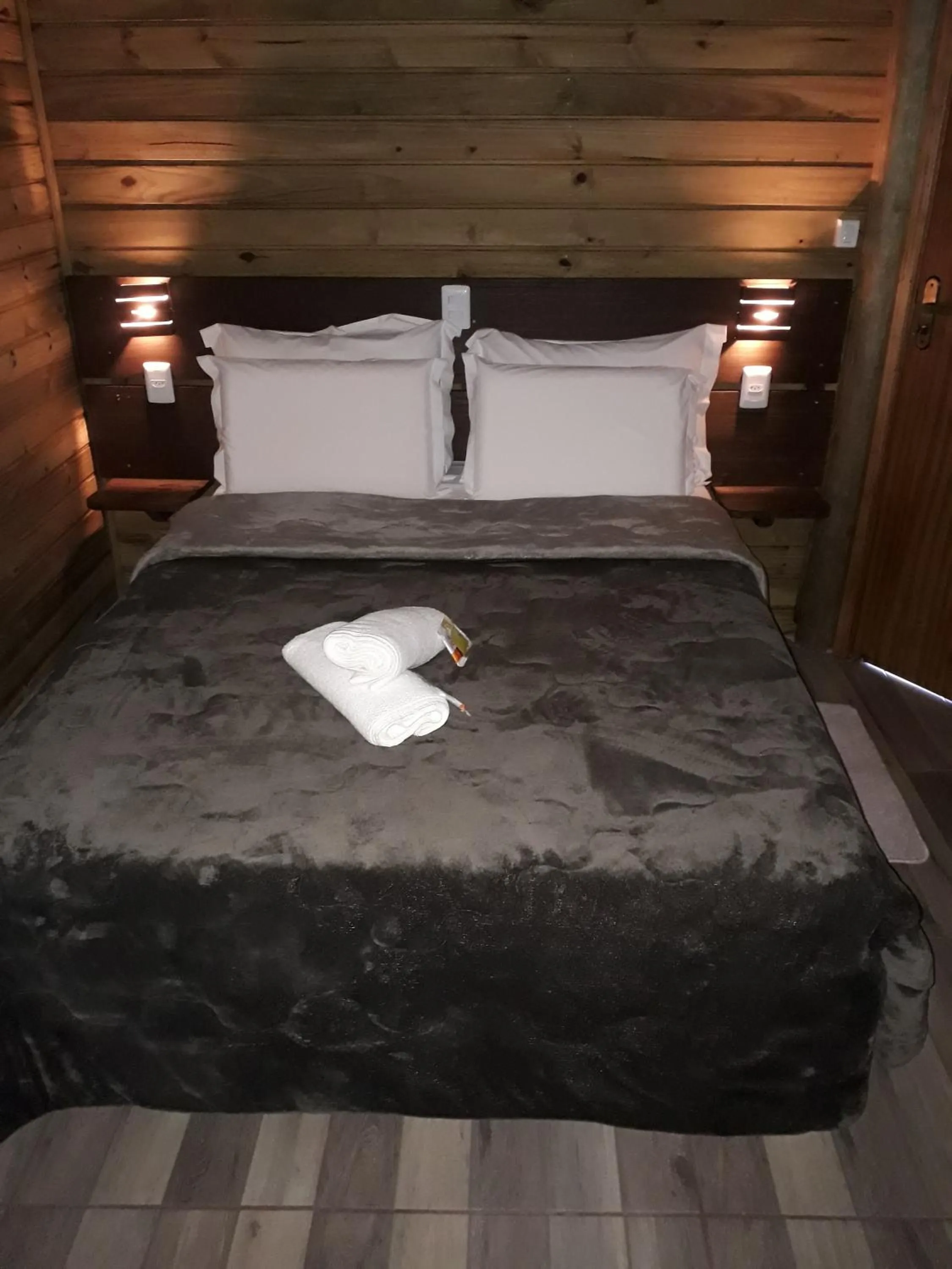 Bed in Pousada Recanto dos Canyons