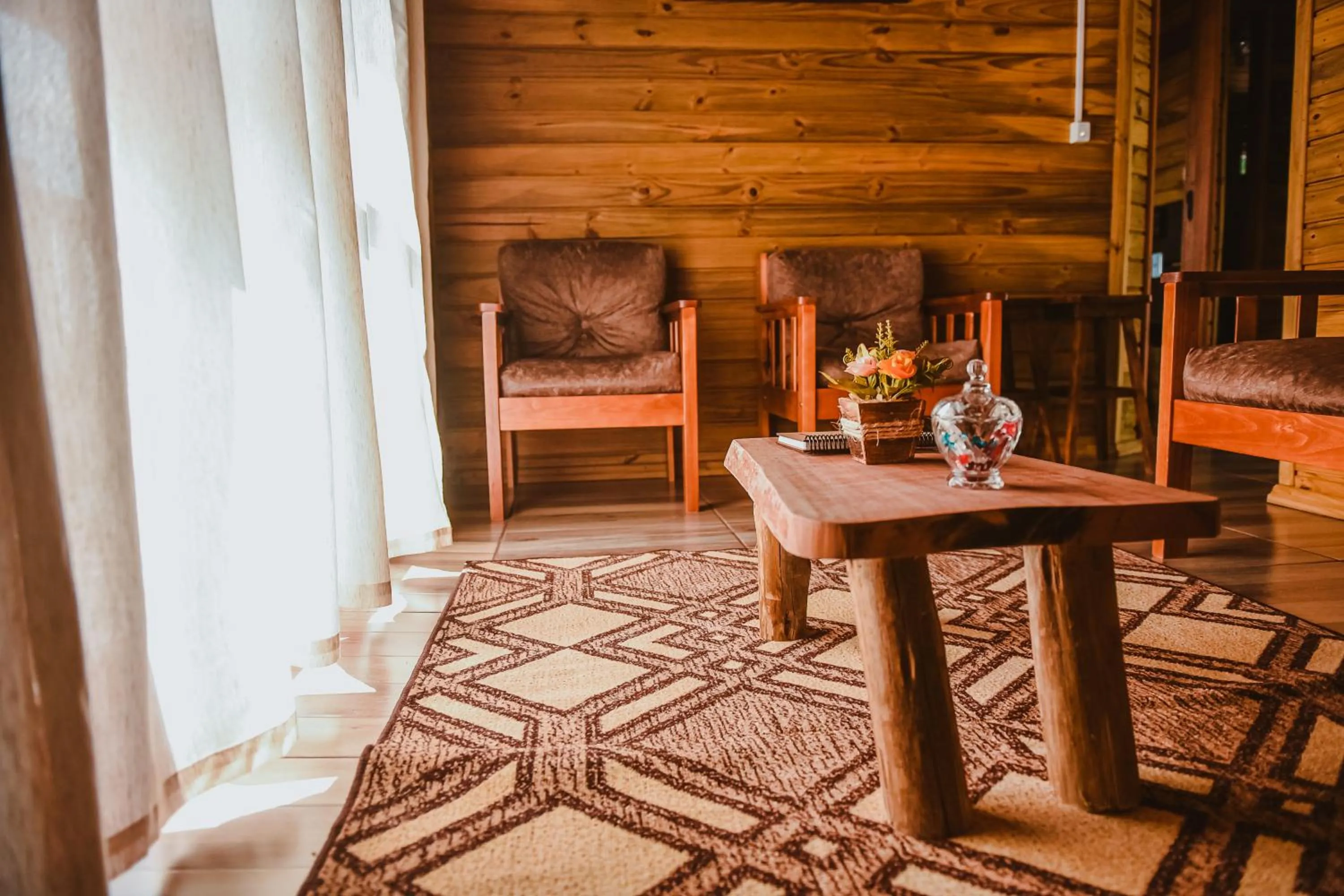 Living room in Pousada Recanto dos Canyons