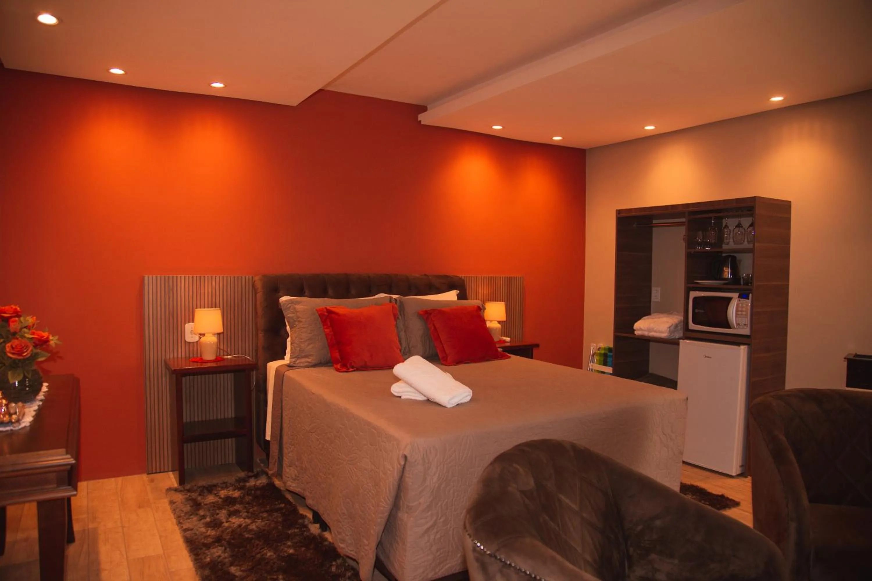 Bed in Pousada Recanto dos Canyons