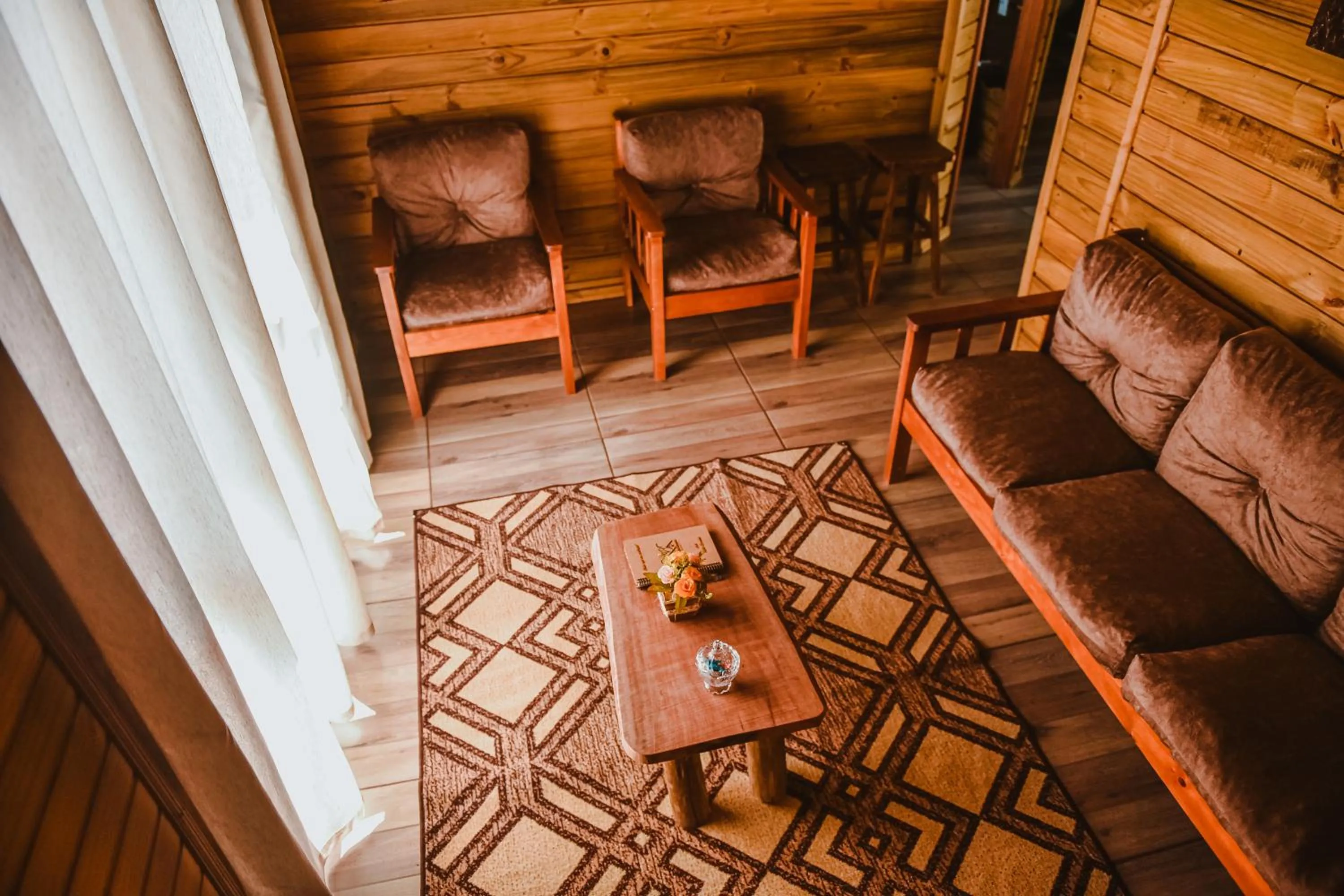 Living room in Pousada Recanto dos Canyons
