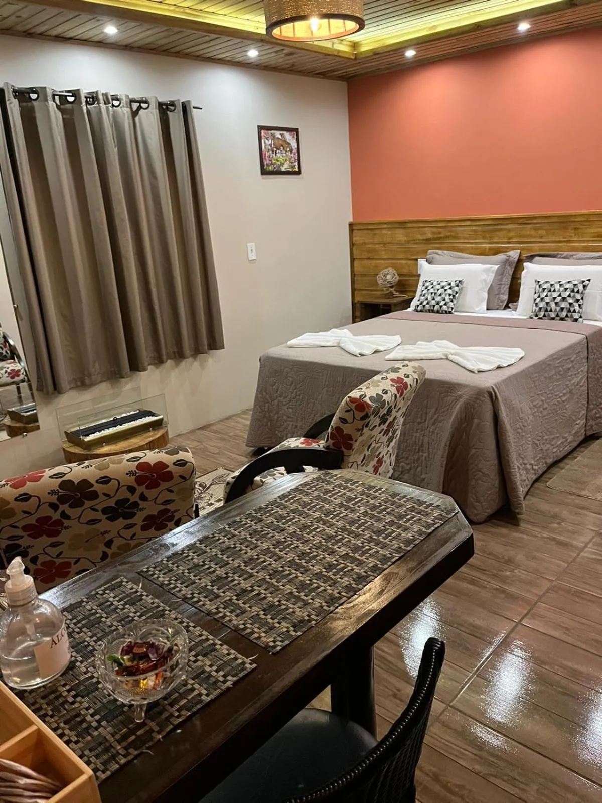 Bed in Pousada Recanto dos Canyons