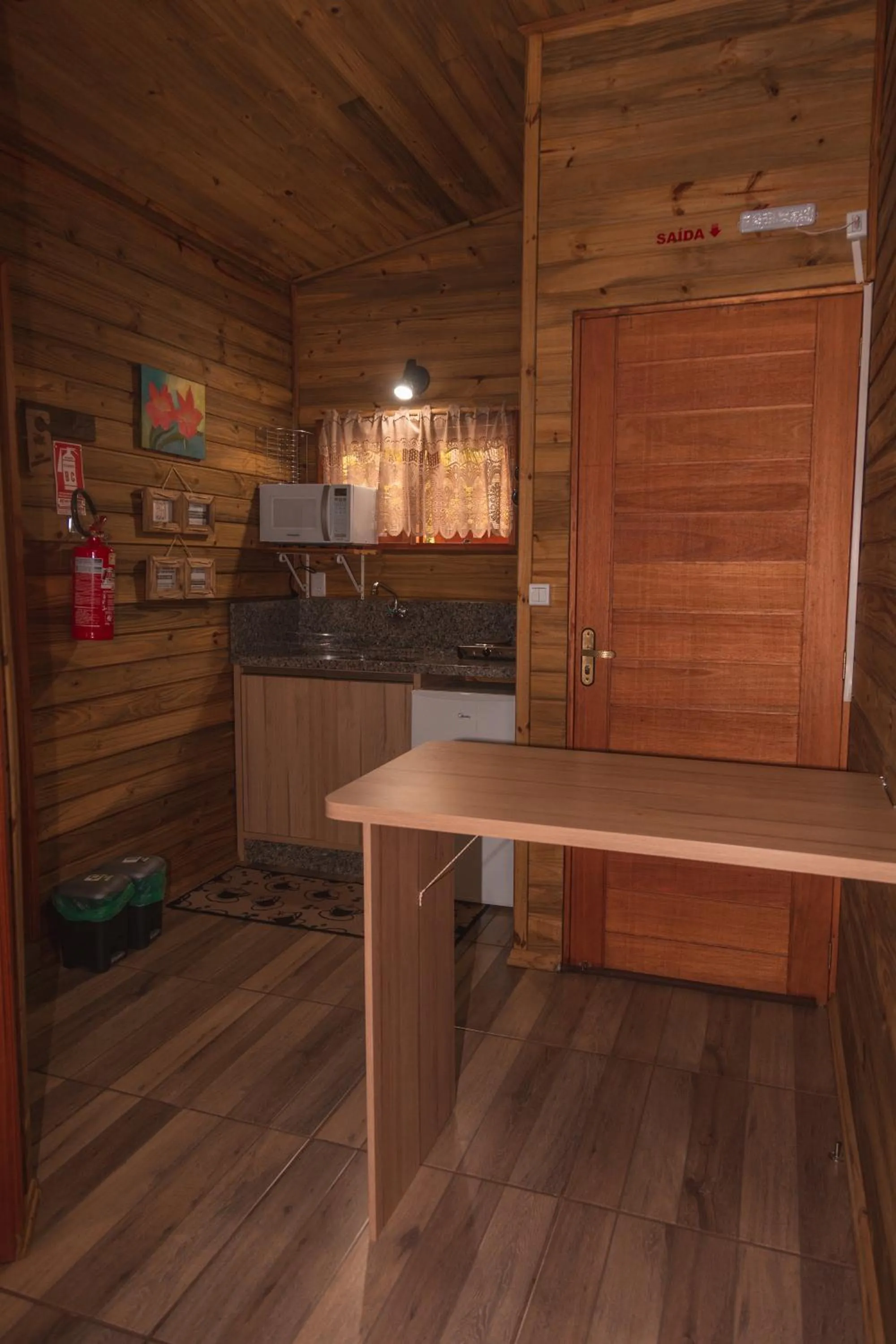 Kitchen or kitchenette in Pousada Recanto dos Canyons