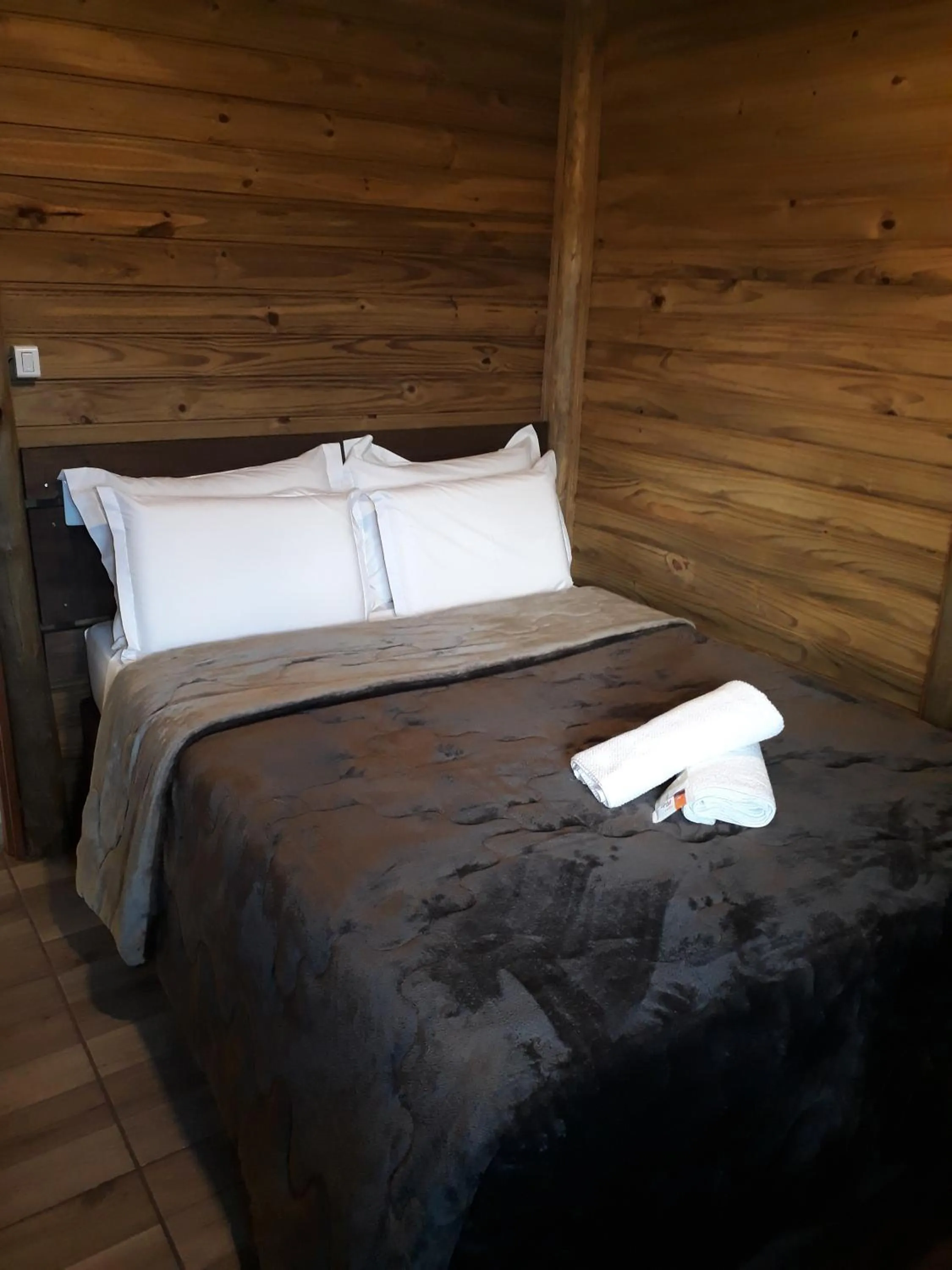 Bed in Pousada Recanto dos Canyons
